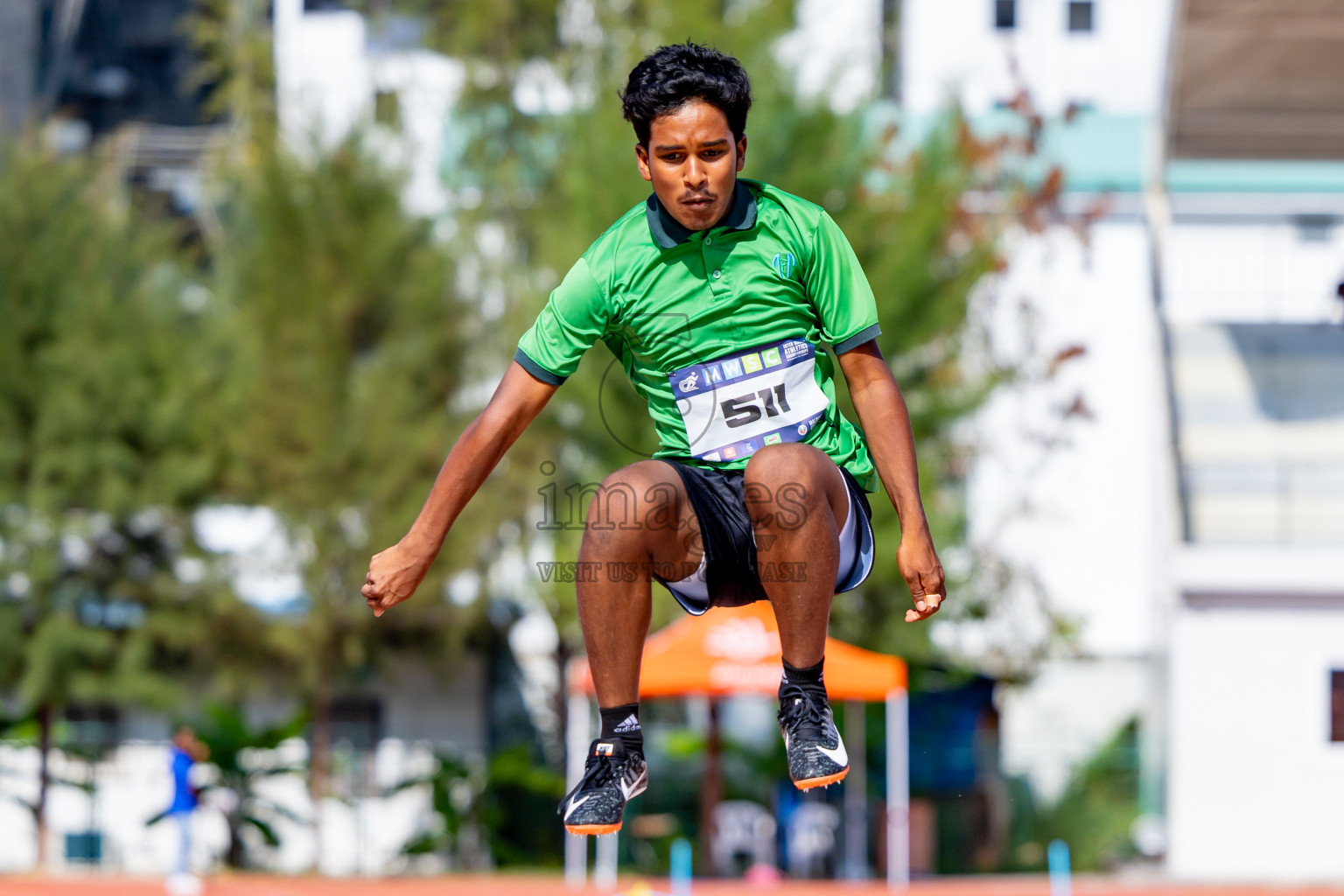 Day 4 of MWSC Interschool Athletics Championships 2024 held in Hulhumale Running Track, Hulhumale, Maldives on Tuesday, 12th November 2024. Photos by: Nausham Waheed / Images.mv