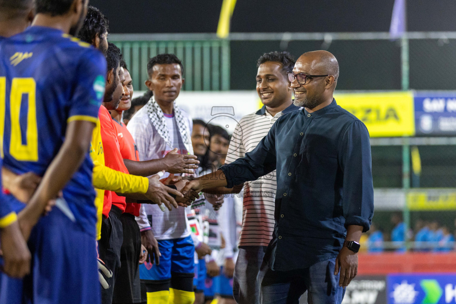 B Eydhafushi vs B Kendhoo in Day 18 of Golden Futsal Challenge 2024 was held on Thursday, 1st February 2024, in Hulhumale', Maldives Photos: Nausham Waheed, / images.mv