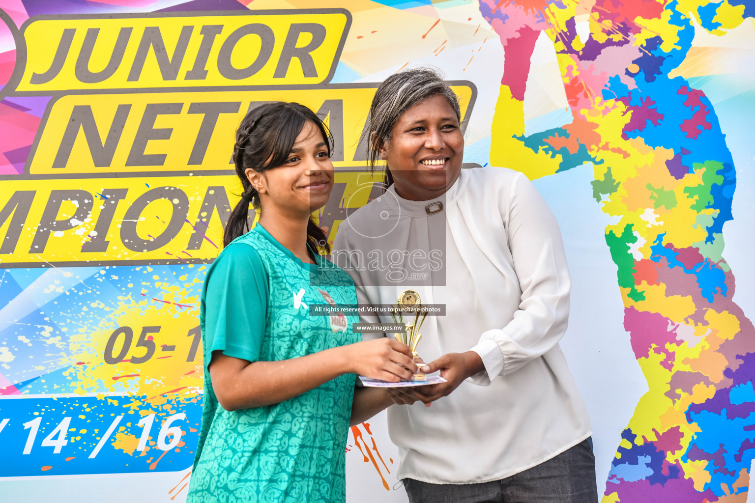 Final of Junior Netball Championship 2022 held in Male', Maldives on 19th March 2022. Photos by Nausham Waheed