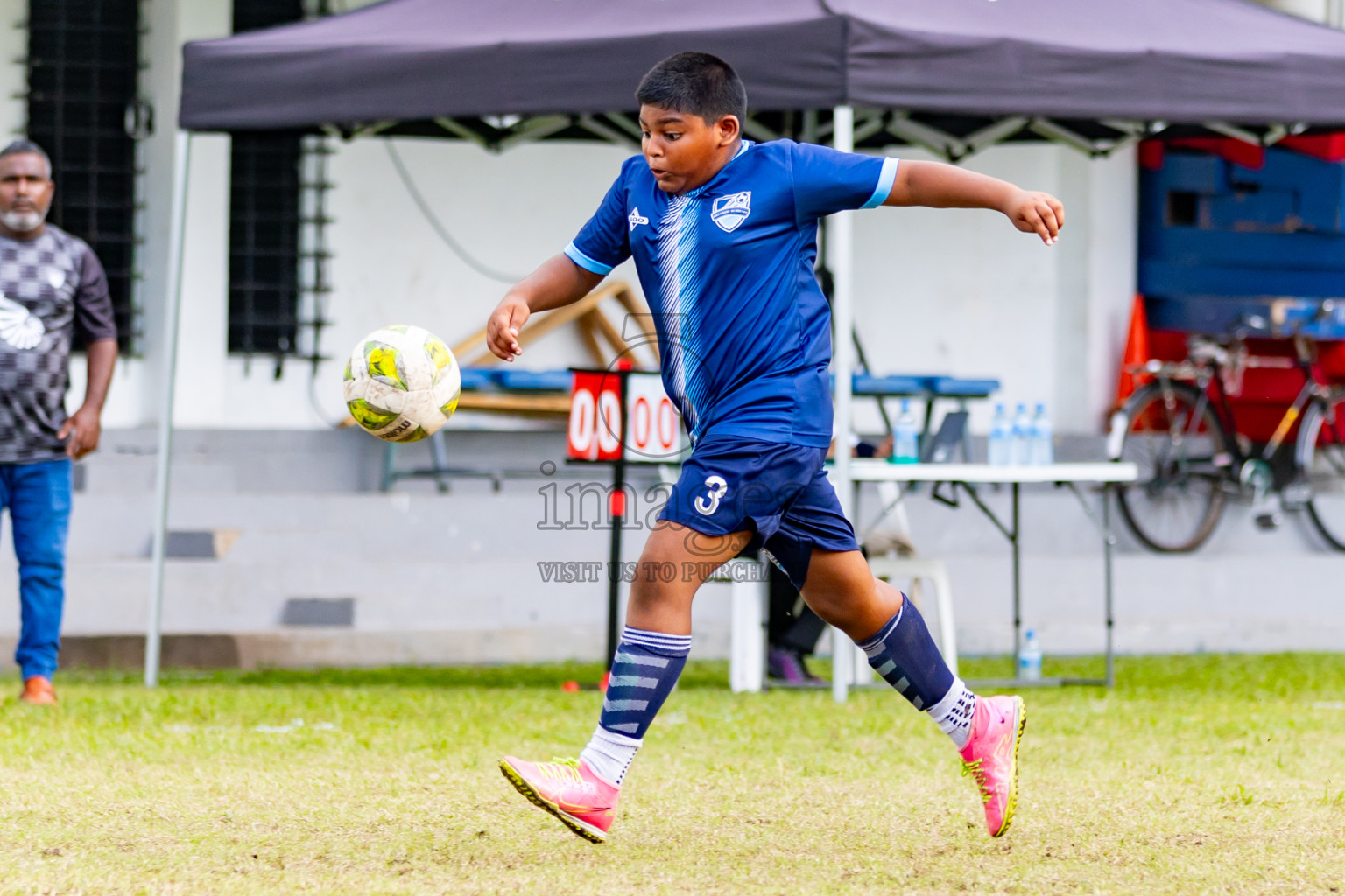 Day 1 of MILO Academy Championship 2024 - U12 was held at Henveiru Grounds in Male', Maldives on Sunday, 7th July 2024. Photos: Nausham Waheed / images.mv