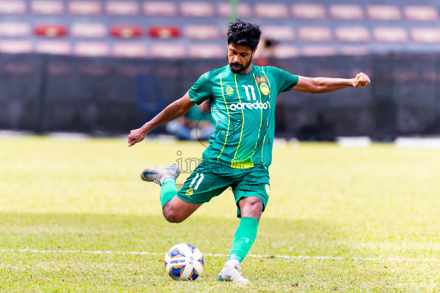 Maziya SC vs Al Arabi SC in AFC Challenge League 2025/26 Preliminary Stage was held at National Stadium in Male', Maldives on Tuesday, 12th August 2025. Photos: Nausham Waheed / images.mv