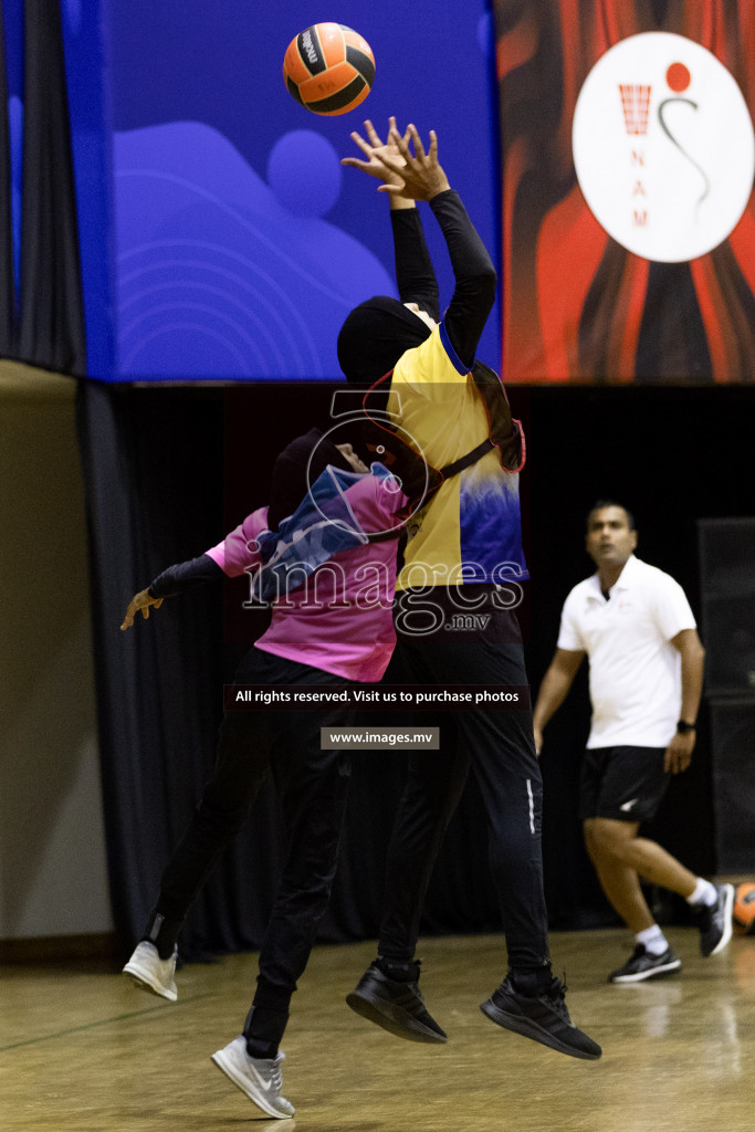 Sports Club Shinning Star vs Kulhudhuffushi in the Milo National Netball Tournament 2022 on 19 July 2022, held in Social Center, Male', Maldives. Photographer: Shuu / Images.mv