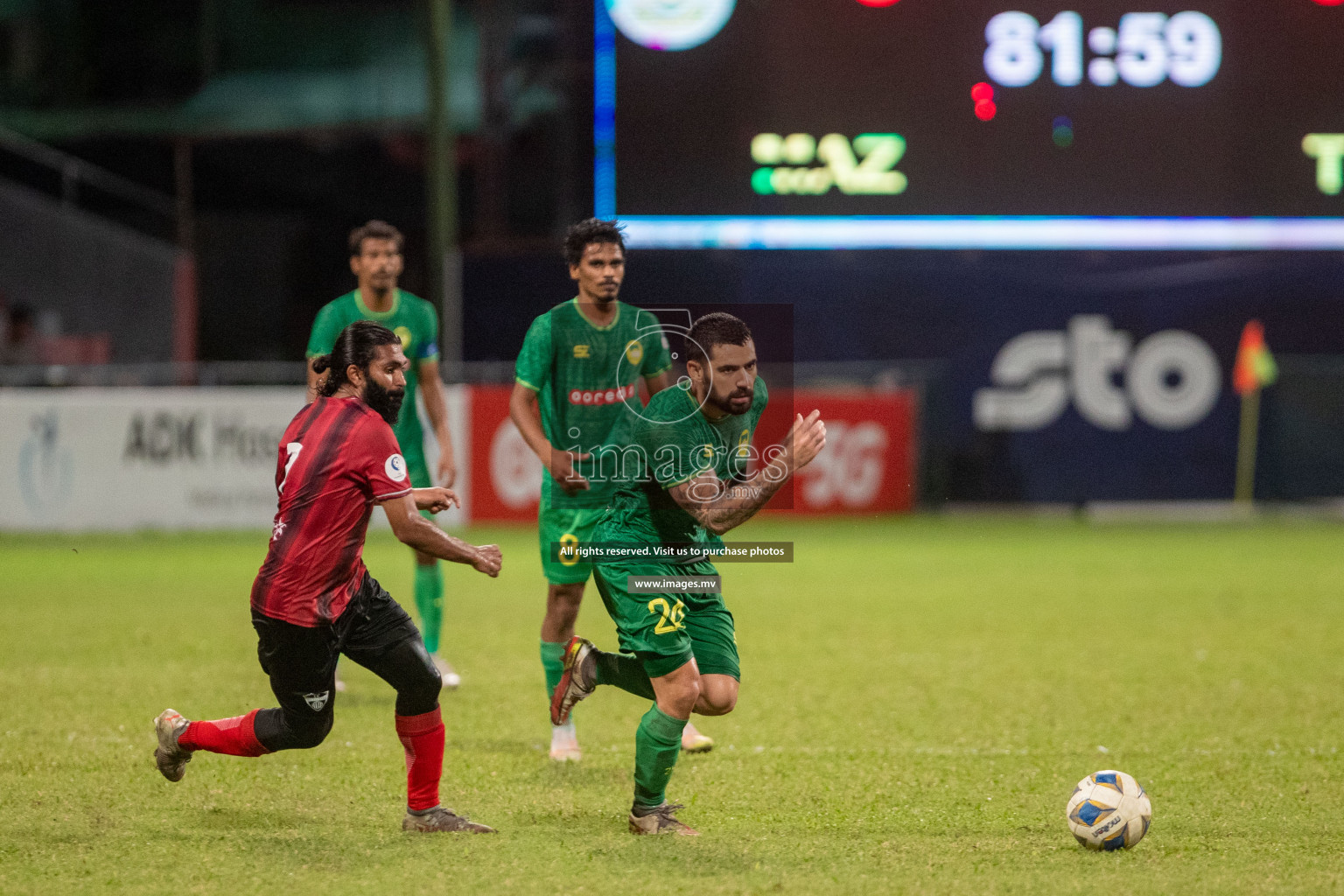 Maziya SR vs TC Sports Club in Ooredoo Dhivehi Premier League 2021/22 on 16th July 2022, held in National Football Stadium, Male', Maldives Photos: Ismail Thoriq/ Images mv