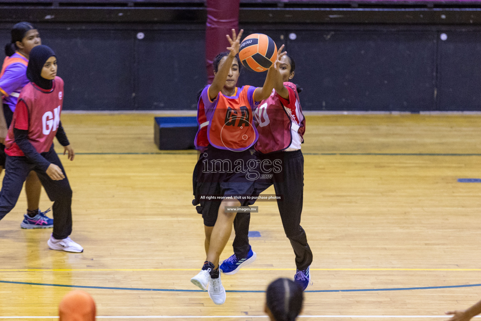 Day7 of 24th Interschool Netball Tournament 2023 was held in Social Center, Male', Maldives on 2nd November 2023. Photos: Nausham Waheed / images.mv