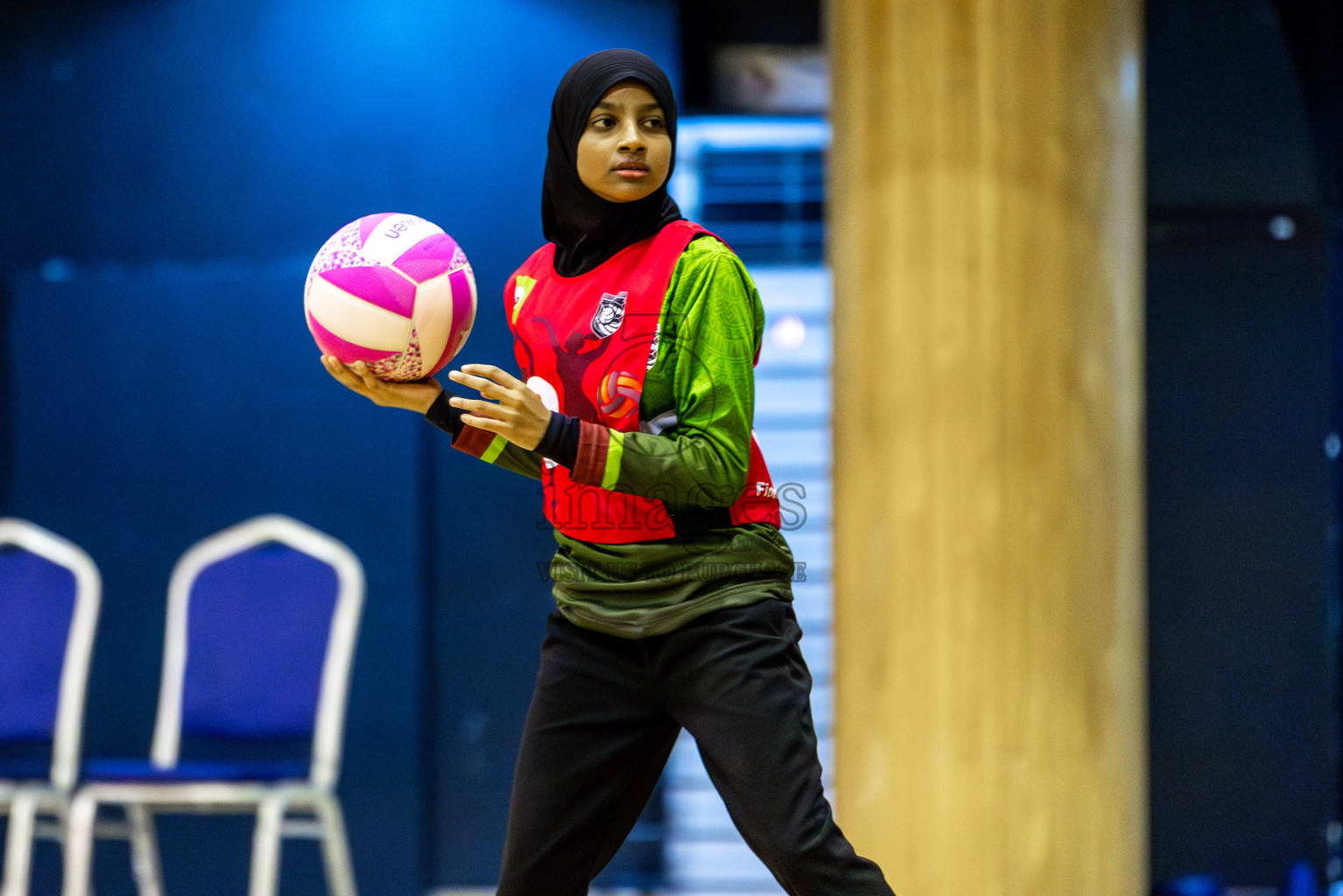 Fionti SC vs Netkids A  in Day 6 of 3rd Netball Junior Championship, held at Social Center on Friday 24th January 2025 . Photos: Shuu Abdul Sattar / images.mv