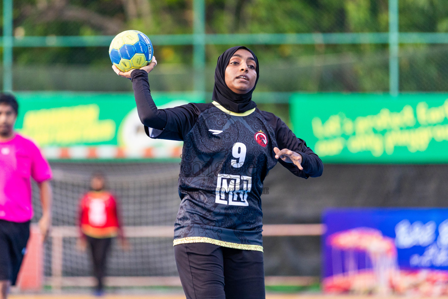 Day 7 of 10th National Handball Tournament 2023, held in Handball ground, Male', Maldives on Sunday, 4th December 2023 Photos: Nausham Waheed/ Images.mv