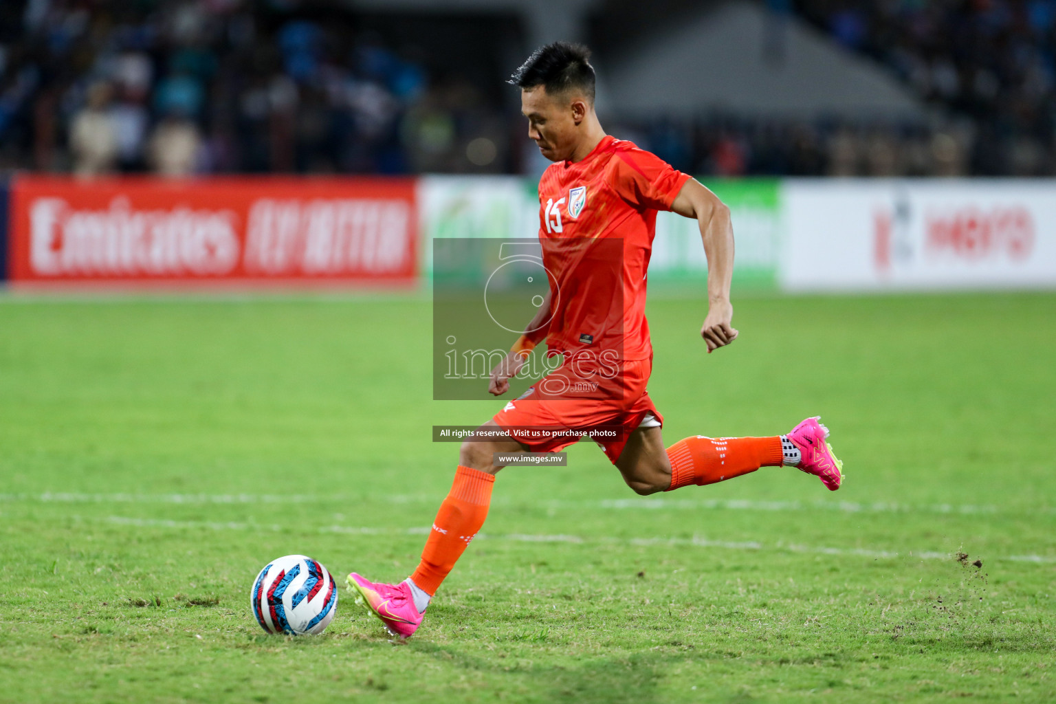 Kuwait vs India in the Final of SAFF Championship 2023 held in Sree Kanteerava Stadium, Bengaluru, India, on Tuesday, 4th July 2023. Photos: Nausham Waheed, Hassan Simah / images.mv