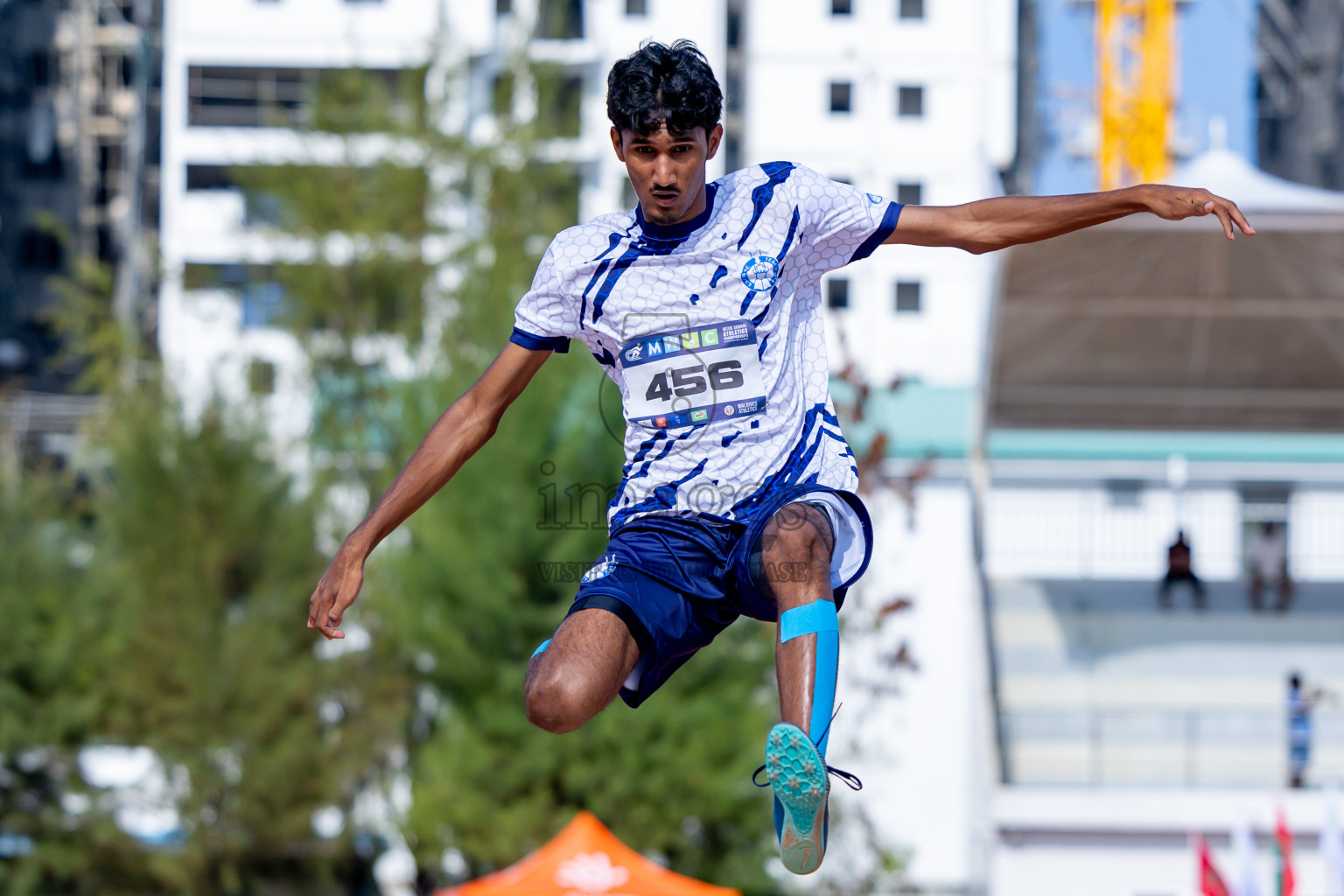 Day 4 of MWSC Interschool Athletics Championships 2024 held in Hulhumale Running Track, Hulhumale, Maldives on Tuesday, 12th November 2024. Photos by: Nausham Waheed / Images.mv