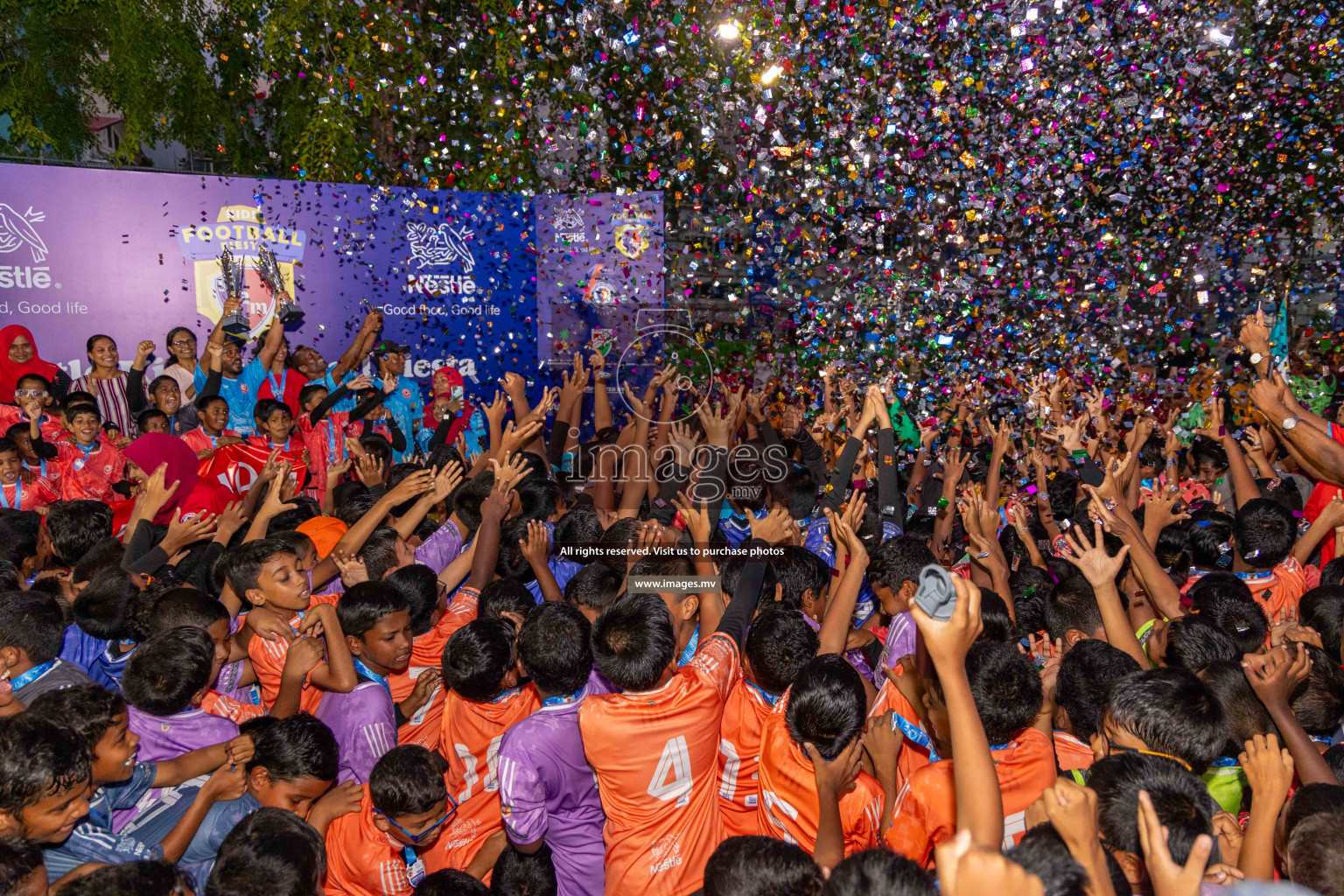 Day 4 of Nestle Kids Football Fiesta, held in Henveyru Football Stadium, Male', Maldives on Saturday, 14th October 2023
Photos: Ismail Thoriq / images.mv