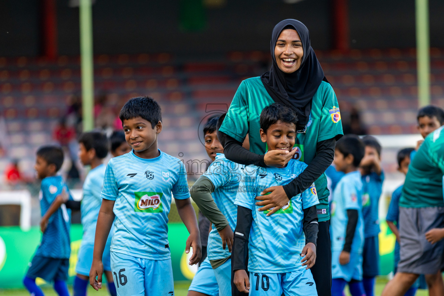 Day 2 of MILO Kids Football Fiesta was held at National Stadium in Male', Maldives on Saturday, 24th February 2024.