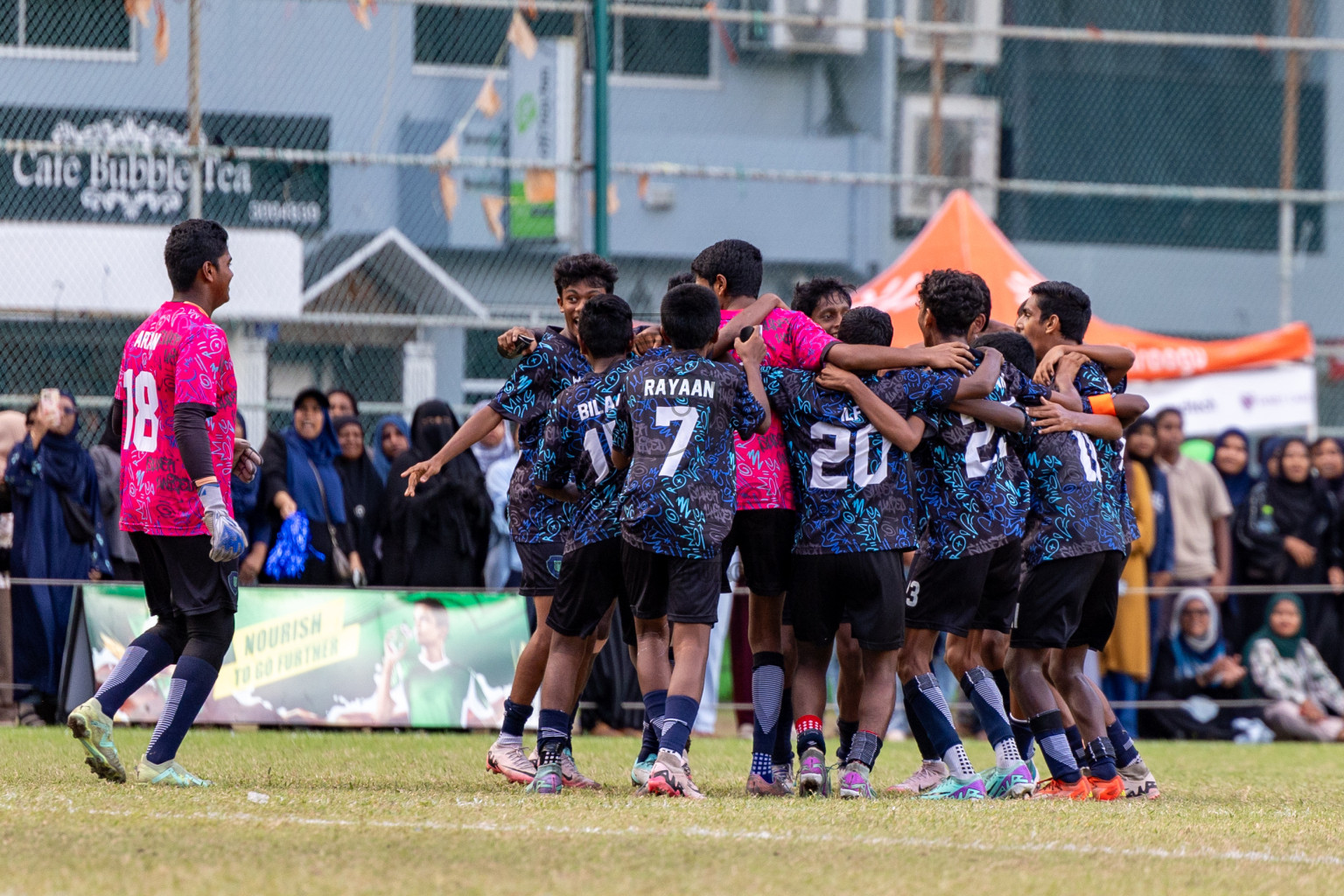 Day 4 of MILO Academy Championship 2024 (U-14) was held in Henveyru Stadium, Male', Maldives on Sunday, 3rd November 2024. Photos: Hassan Simah / Images.mv