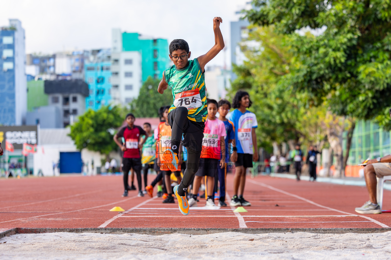 Day 1 of Inter-school Athletics Championship 2025 held in Ekuveni Synthetic Track, Male', Maldives on Monday, 06th October 2025. Photos by: Ismail Thoriq / Images.mv