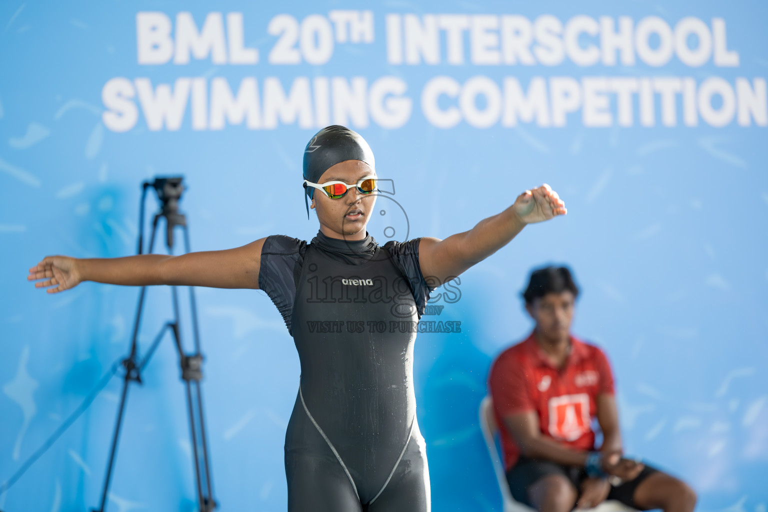 Day 2 of 20th BML Inter-school Swimming Competition 2024 held in Hulhumale', Maldives on Sunday, 13th October 2024. Photos: Ismail Thoriq / images.mv