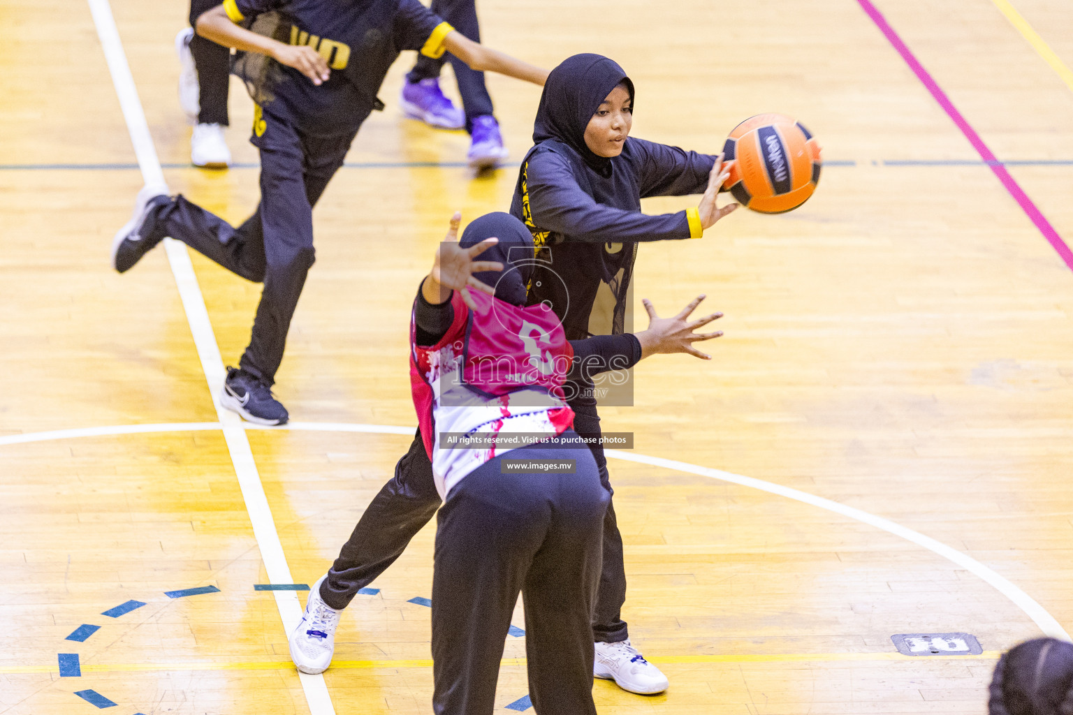 Day4 of 24th Interschool Netball Tournament 2023 was held in Social Center, Male', Maldives on 30th October 2023. Photos: Nausham Waheed / images.mv