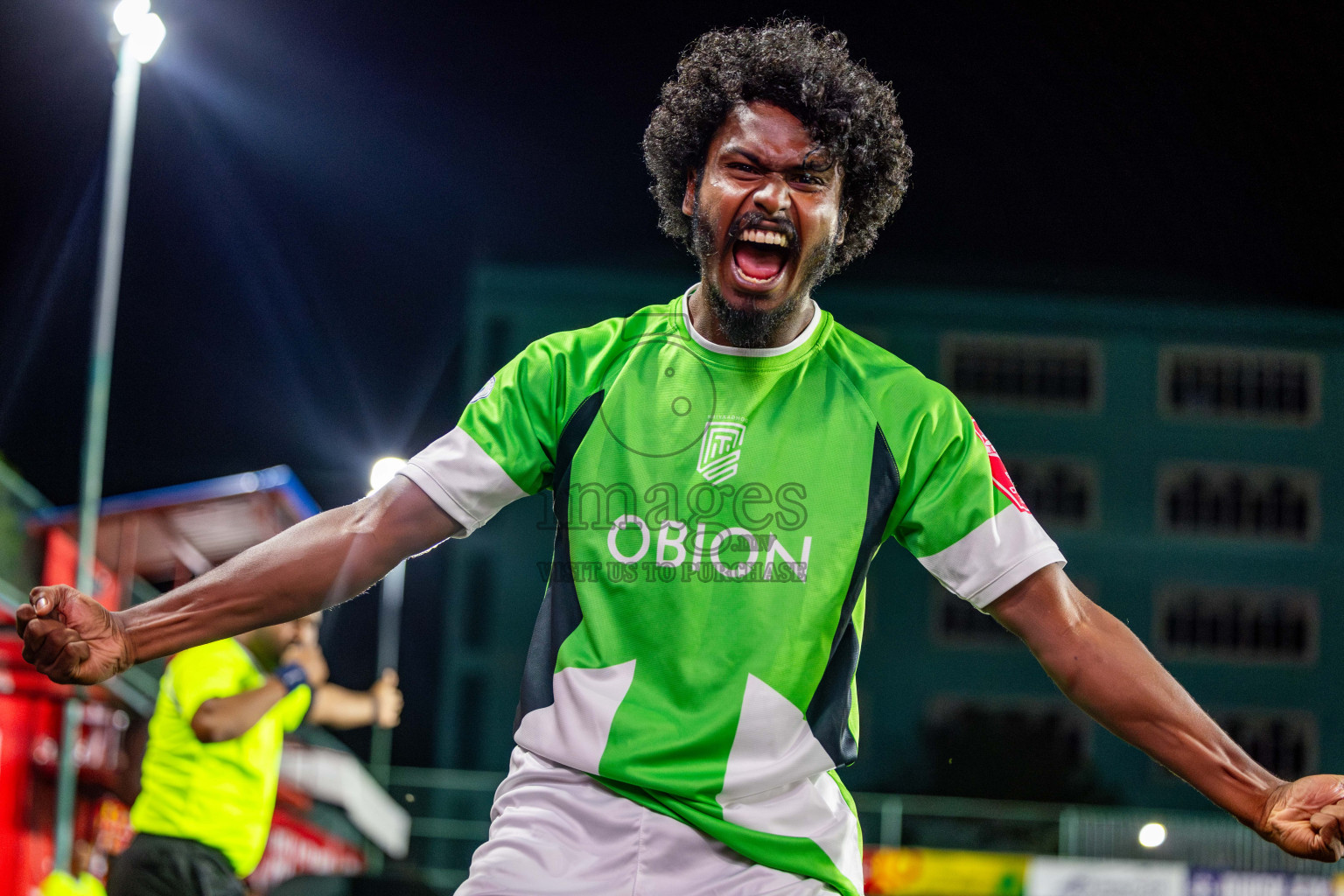 HDh Naivaadhoo vs HDh Makunudhoo in Atoll Round Semi-Final on Day 23 of Golden Futsal Challenge 2025 was held on Monday , 27th January 2025, in Hulhumale', Maldives. Photos: Nausham Waheed / images.mv