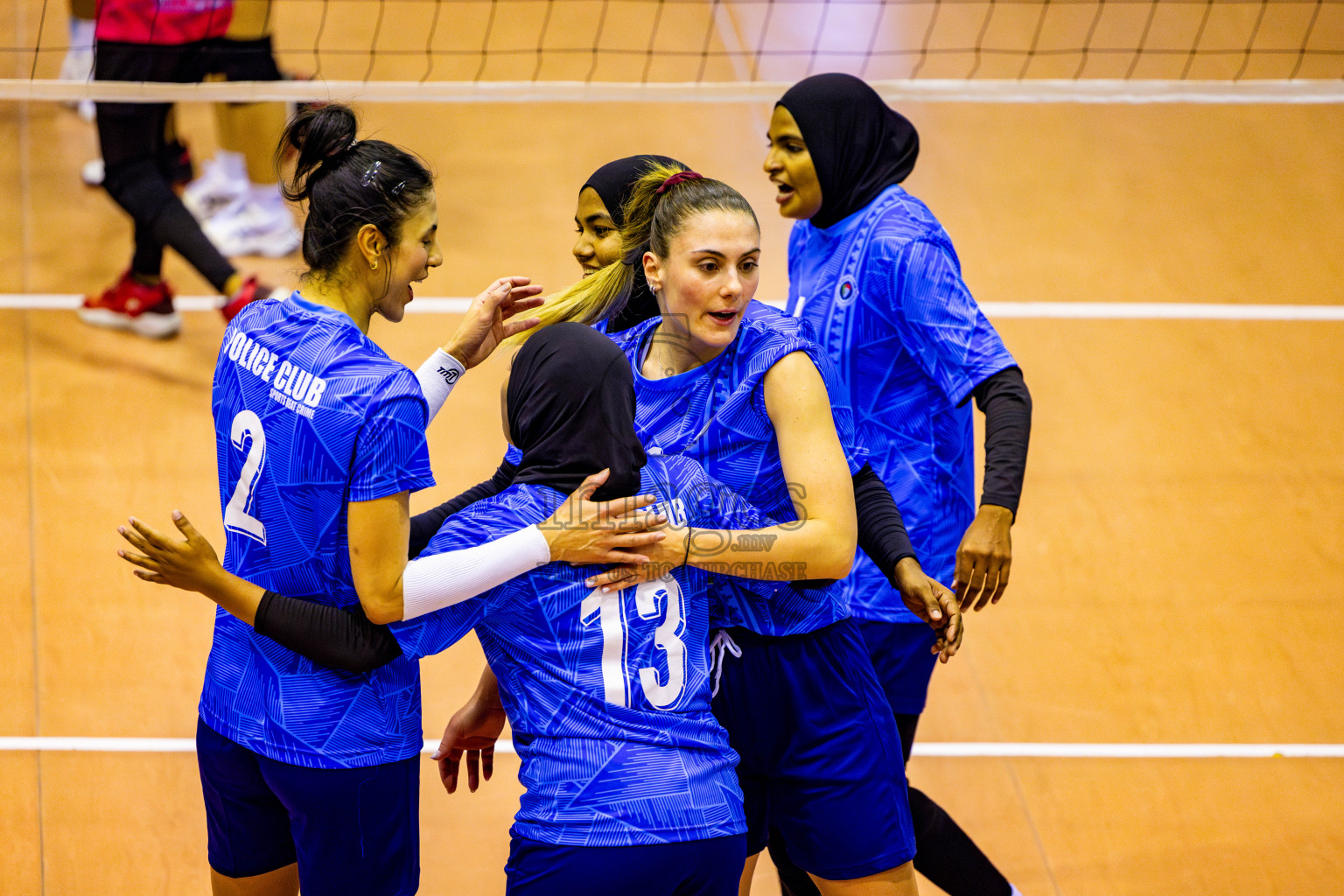 Police club vs Volleyball Youth NG Day 3 of Women's Division of Milo VAM Cup 2025 held in Male', Maldives on Friday, 11th April 2025 at Social Center Indoor Hall Photos By: Nausham Waheed / images.mv