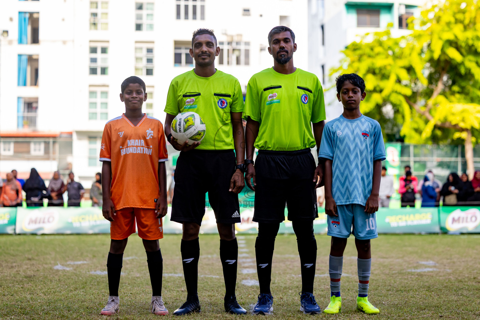 Day 3 of MILO Academy Championship 2025 (U-12) was held at Henveiru Stadium in Male', Maldives on Saturday, 3rd May 2025. Photos: Nausham Waheed / images.mv