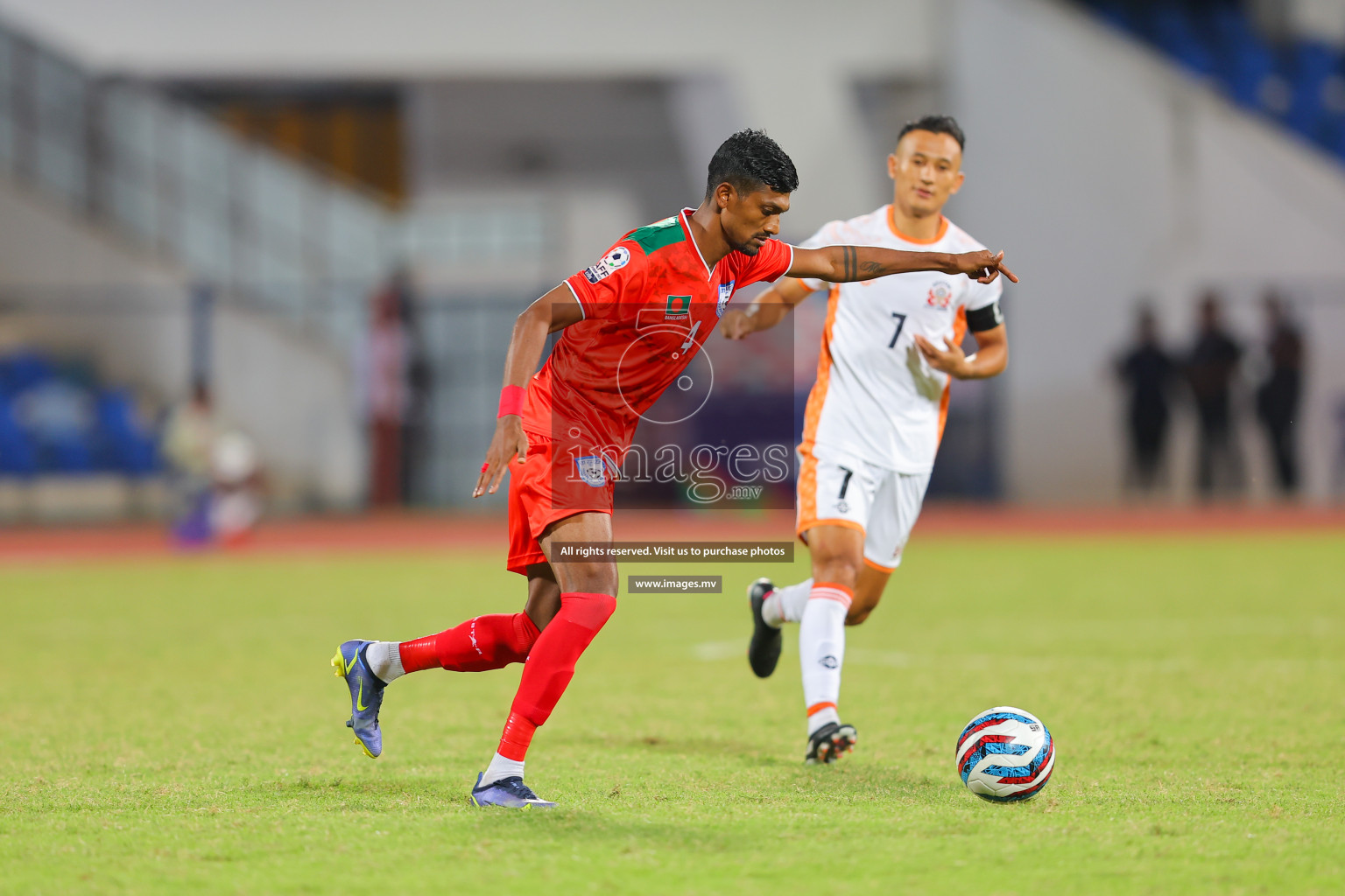 Bhutan vs Bangladesh in SAFF Championship 2023 held in Sree Kanteerava Stadium, Bengaluru, India, on Wednesday, 28th June 2023. Photos: Nausham Waheed, Hassan Simah / images.mv