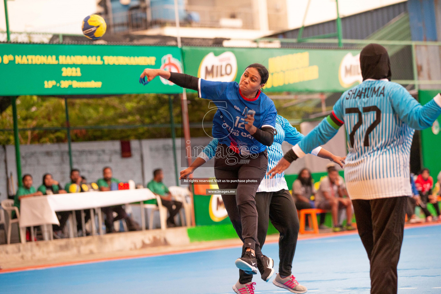 Milo 8th National Handball Tournament Day3, 17th December 2021, at Handball Ground, Male', Maldives. Photos by Shuu Abdul Sattar