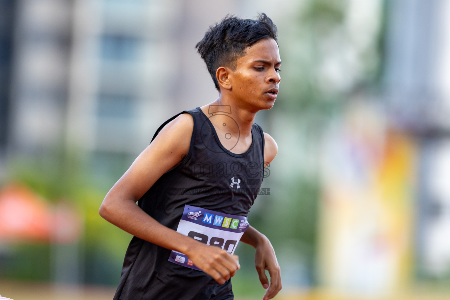 Day 2 of MWSC Interschool Athletics Championships 2024 held in Hulhumale Running Track, Hulhumale, Maldives on Sunday, 10th November 2024. Photos by: Ismail Thoriq / Images.mv