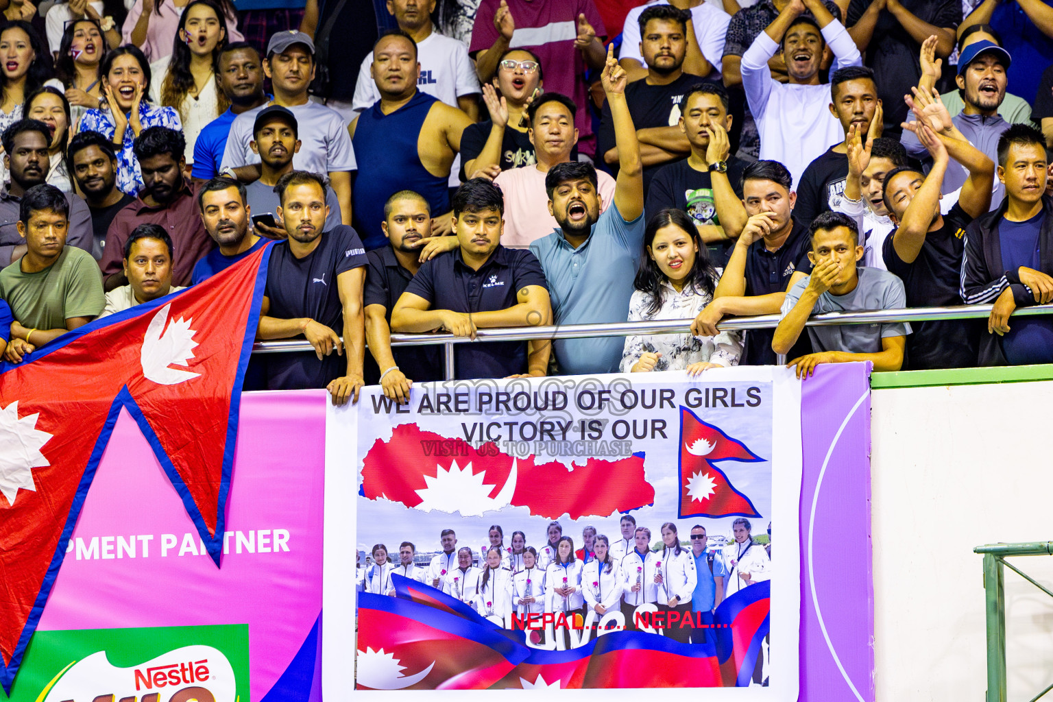 Nepal Police Club vs Humo VC in the Final of CAVA Woman's Volleyball Club Championship 2024 was held in Social Center, Male', Maldives on Saturday, 21st September 2024. Photos: Nausham Waheed / images.mv