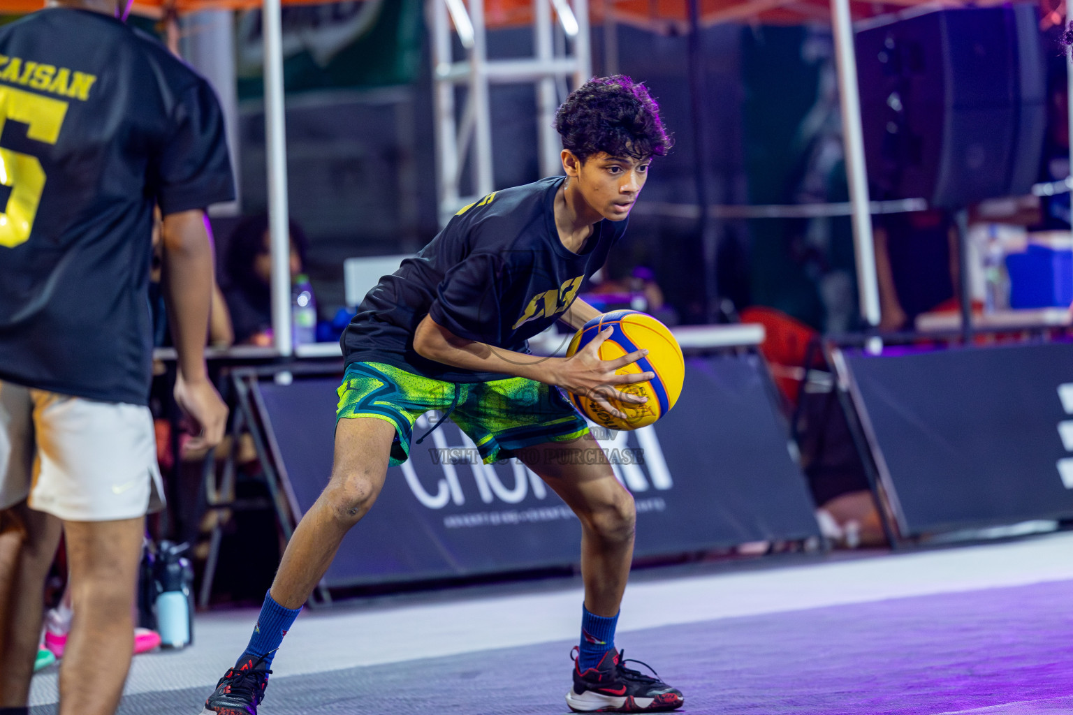 Day 7 of MILO Ramadan 3x3 Challenge 2024 was held in Ekuveni Outdoor Basketball Court at Male', Maldives on Monday, 18th March 2024.
Photos: Mohamed Mahfooz Moosa / images.mv