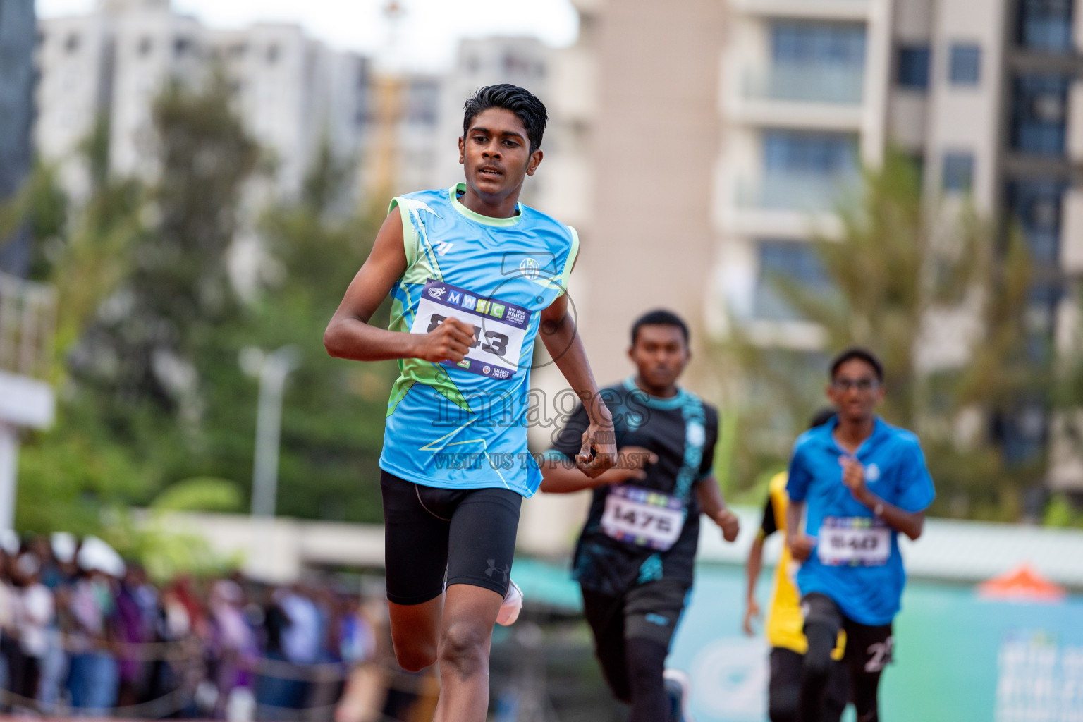 Day 2 of MWSC Interschool Athletics Championships 2024 held in Hulhumale Running Track, Hulhumale, Maldives on Sunday, 10th November 2024. 
Photos by: Hassan Simah / Images.mv