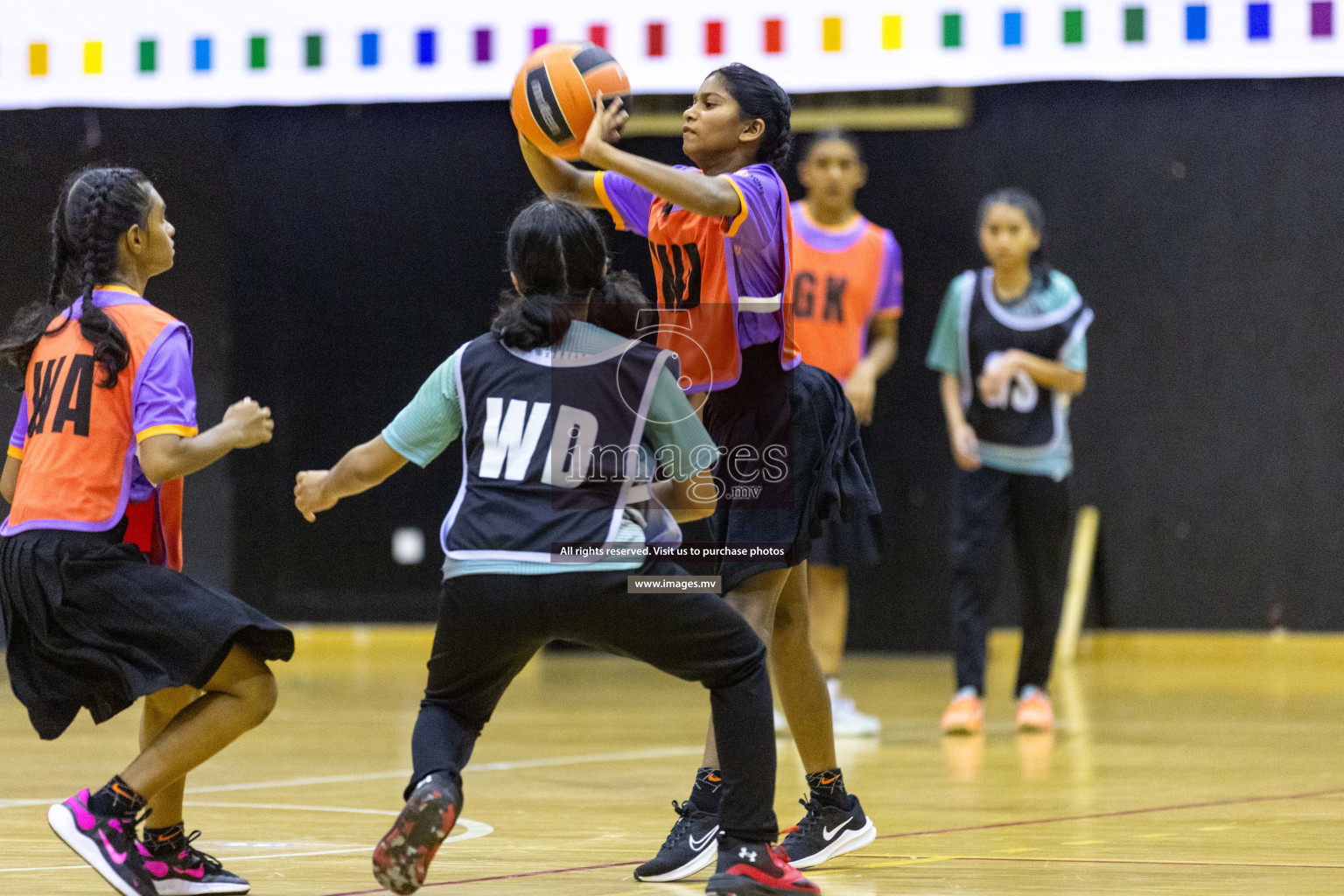 Final of 24th Interschool Netball Tournament 2023 was held in Social Center, Male', Maldives on 7th November 2023. Photos: Nausham Waheed / images.mv