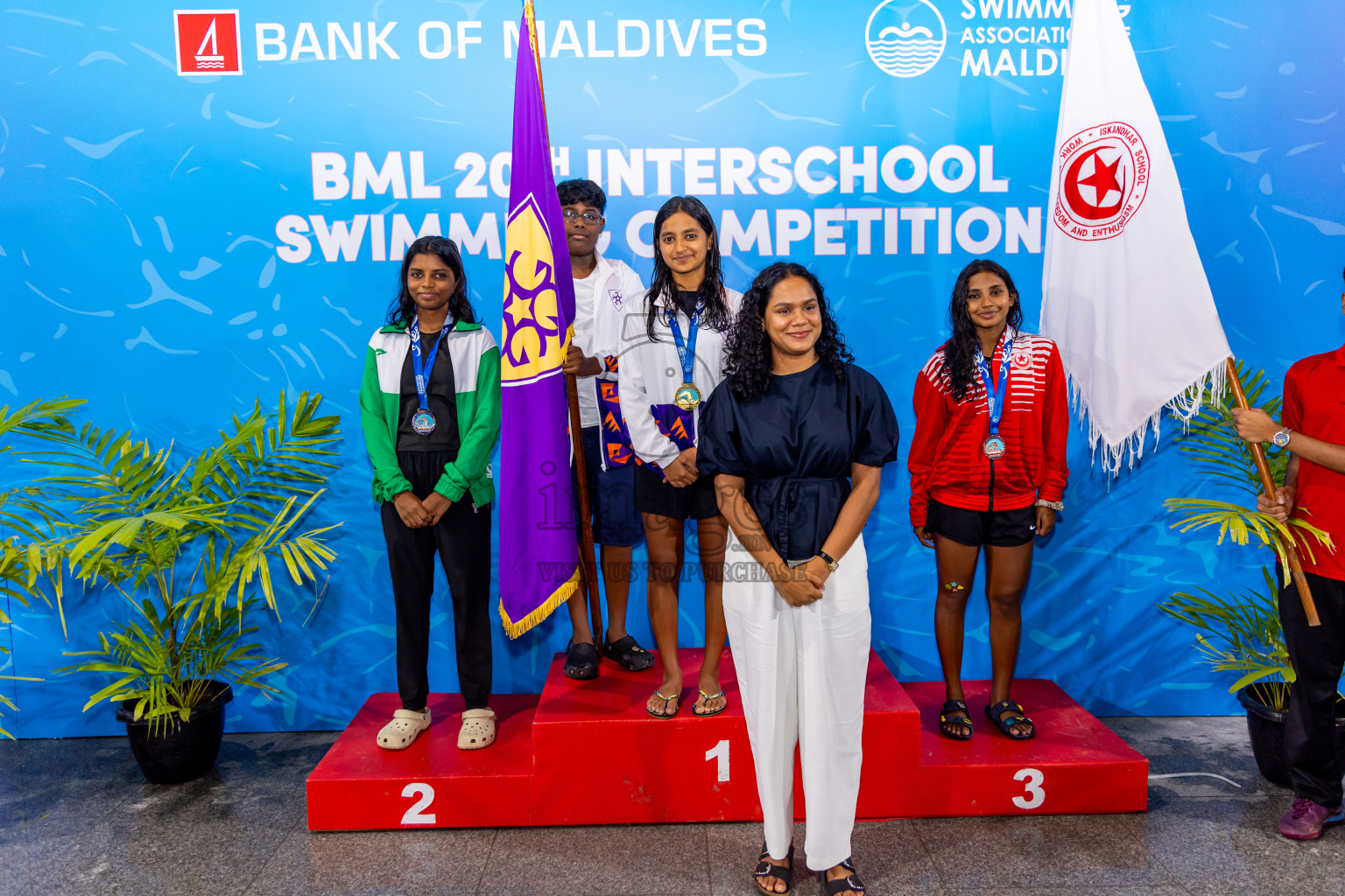 Day 5 of 20th Inter-school Swimming Competition 2024 held in Hulhumale', Maldives on Wednesday, 16th October 2024. Photos: Nausham Waheed / images.mv