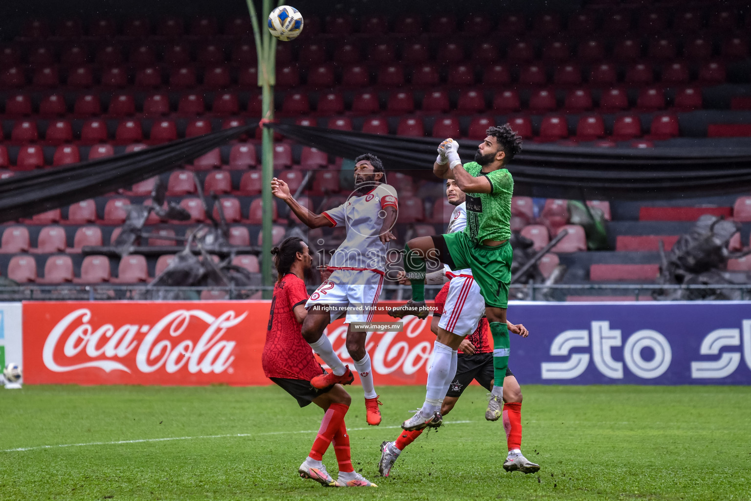 Buru Sports Club vs Club Teenage in Dhivehi Premier League Qualification 22 on 30th Aug 2022, held in National Football Stadium, Male', Maldives Photos: Nausham Waheed / Images.mv