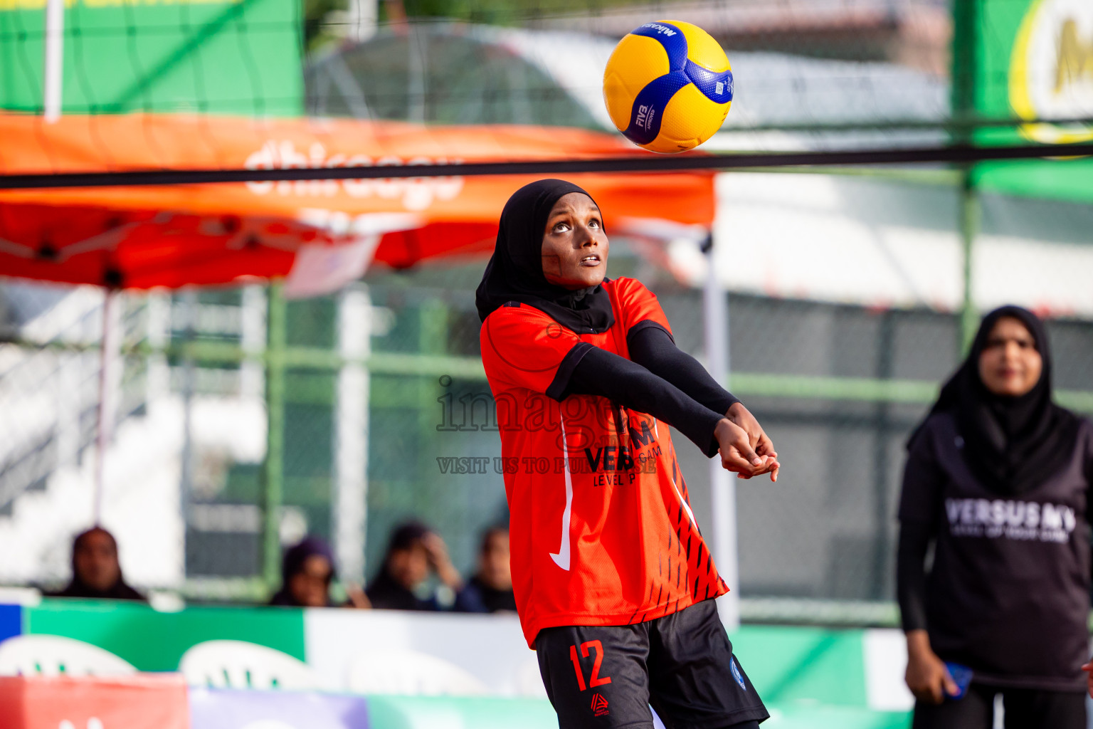 Villingili Z Jamiyya vs Club Volleyball in the Finals of Milo National Junior Volleyball Championship 2025 Woman's Division was held on Sunday, 30th November 2025 at Ekuveni Turf Court Male', Maldives. Photos: Nausham Waheed / images.mv