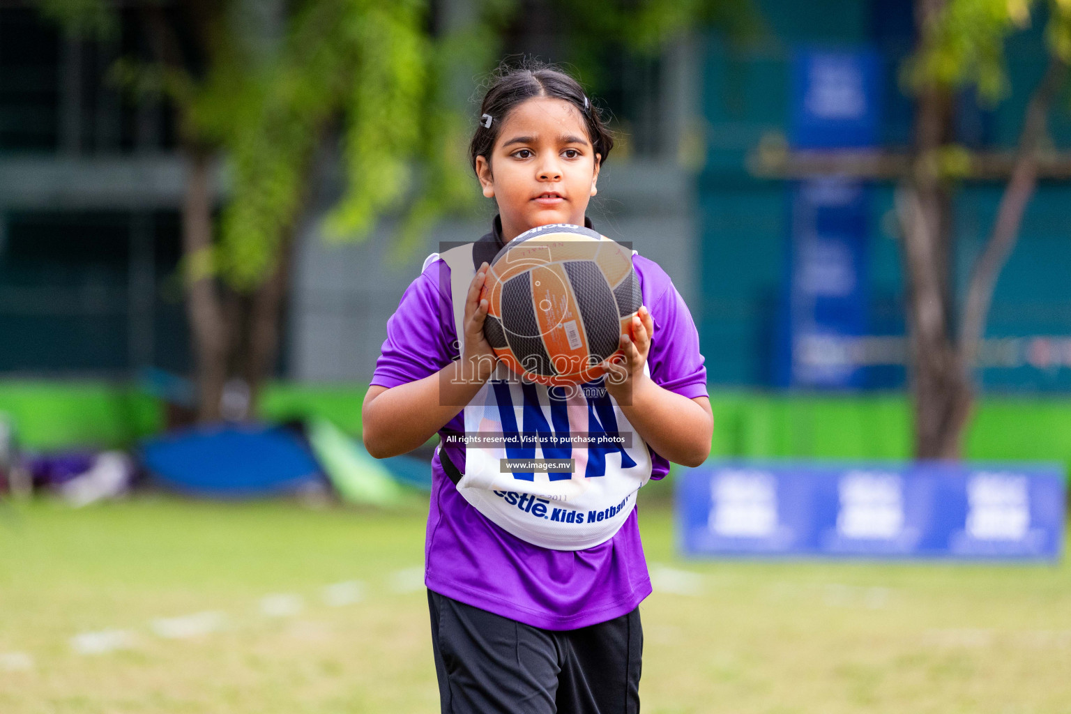 Day 2 of Nestle' Kids Netball Fiesta 2023 held in Henveyru Stadium, Male', Maldives on Thursday, 1st December 2023. Photos by Nausham Waheed / Images.mv