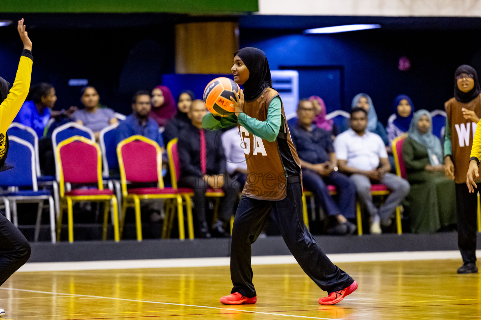 Day 1 of 25th Milo Inter-School Netball Tournament was held in Social Center at Male', Maldives on Thursday, 8th August 2024. Photos: Nausham Waheed / images.mv