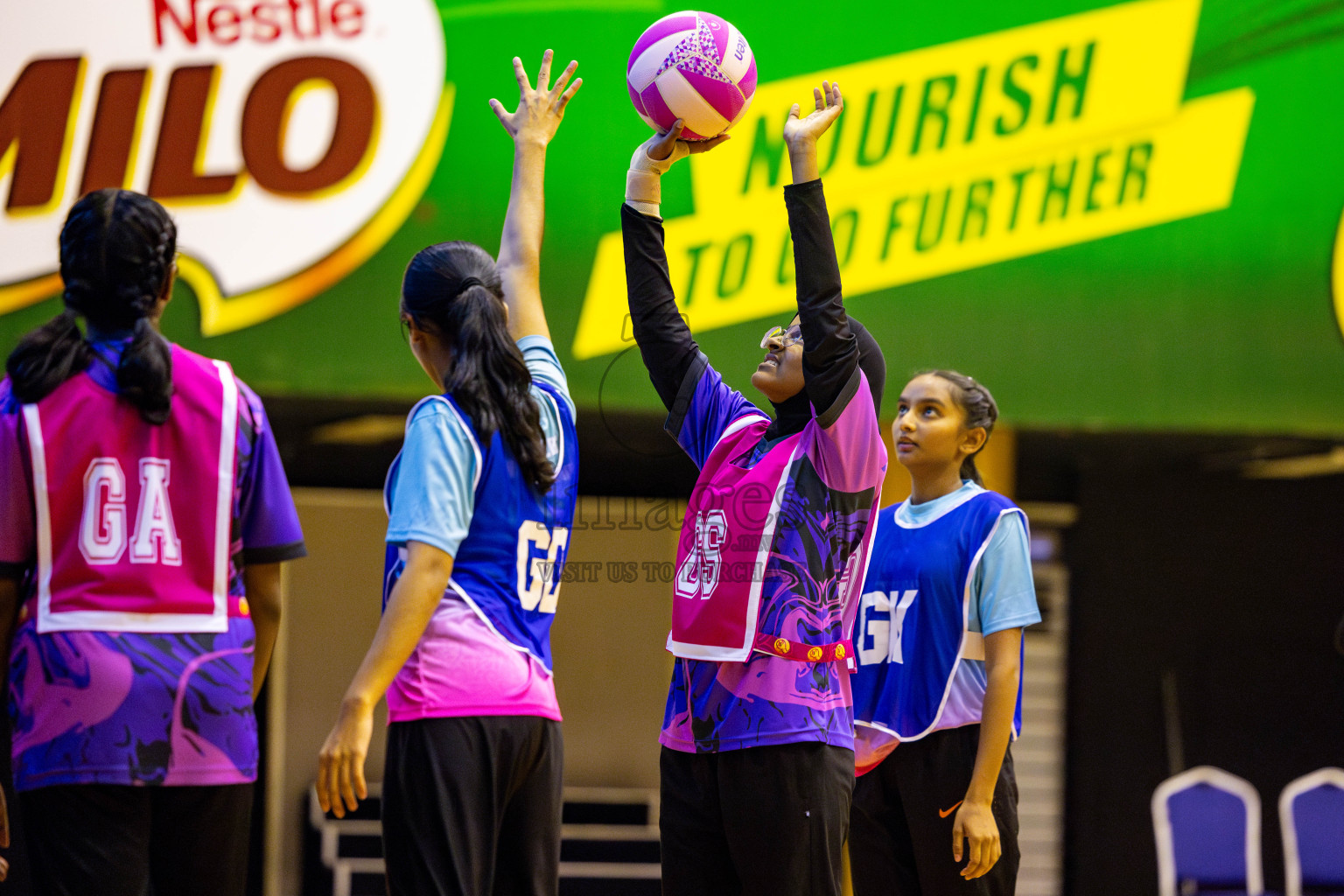 MV Netters Acadamy vs N Sports Academy in Day 2 of 3rd Junior Championship - Netball association of Maldives, held at Social Center on Monday 20th January 2025 . Photos by Nausham Waheed