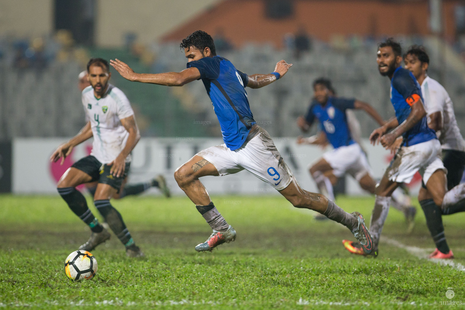 India vs Pakistan in SAFF Suzuki Cup 2018 semifinals in Dhaka, Bangladesh, Wednesday, September 12, 2018. (Images.mv Photo/Suadhu Abdul Sattar)