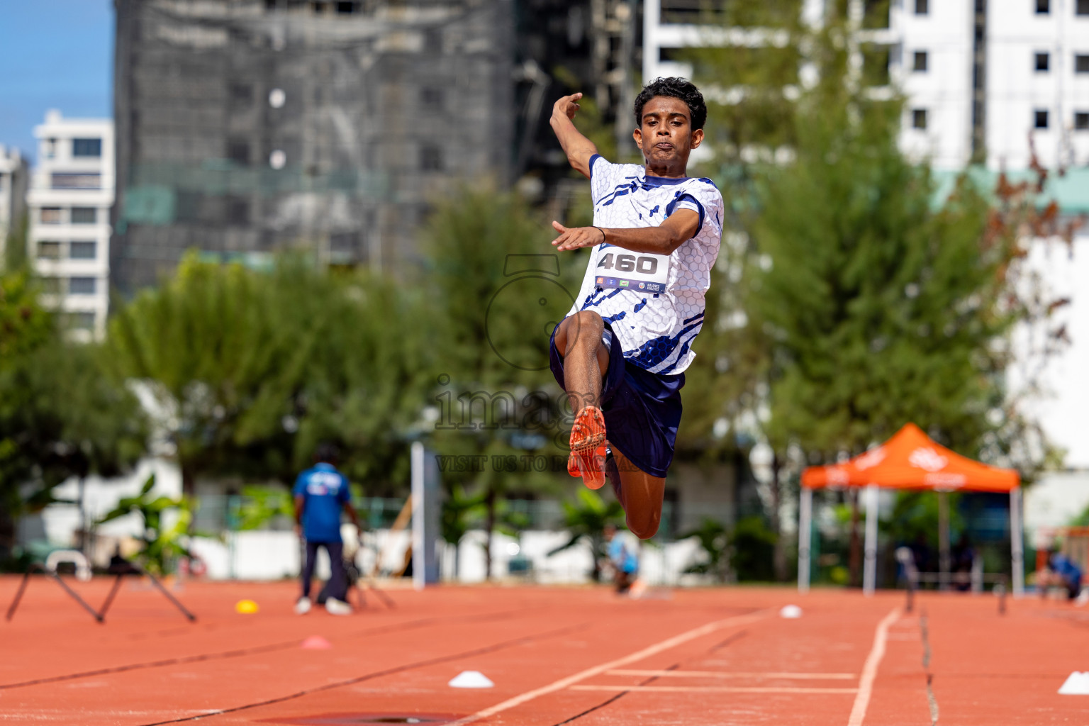 Day 2 of MWSC Interschool Athletics Championships 2024 held in Hulhumale Running Track, Hulhumale, Maldives on Sunday, 10th November 2024. 
Photos by:  Hassan Simah / Images.mv