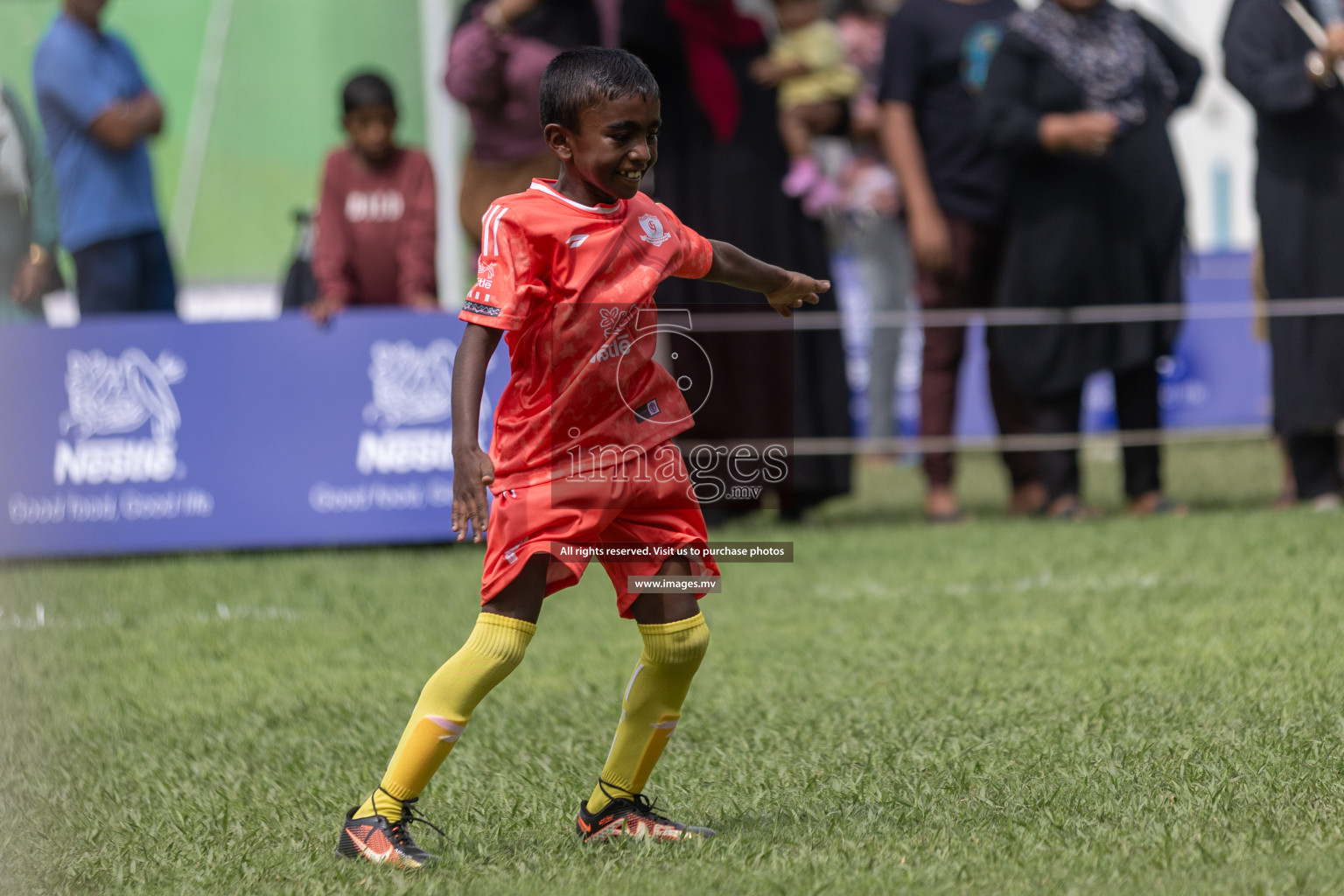 Day 1 of Nestle kids football fiesta, held in Henveyru Football Stadium, Male', Maldives on Wednesday, 11th October 2023 Photos: Shut Abdul Sattar/ Images.mv