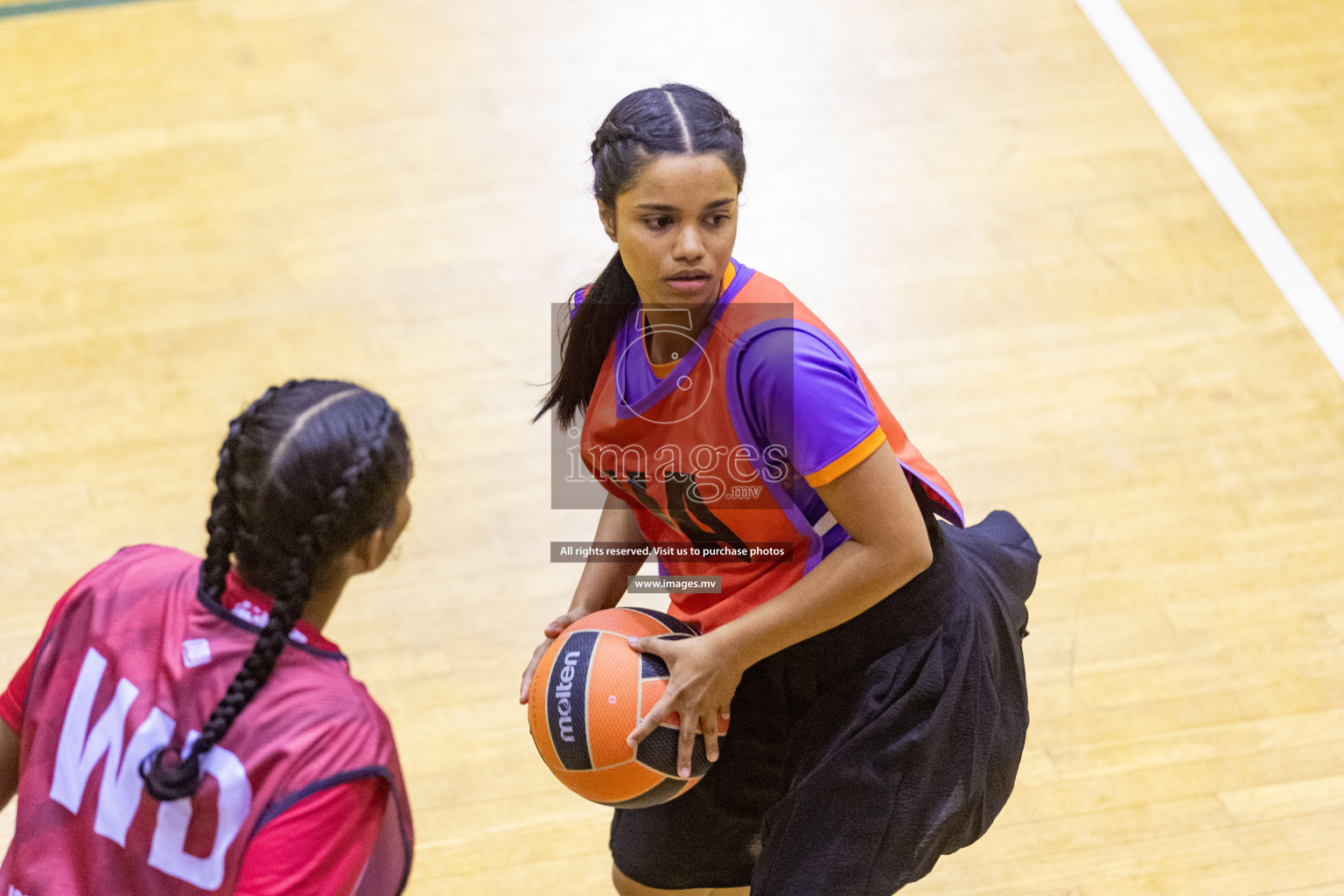 Day7 of 24th Interschool Netball Tournament 2023 was held in Social Center, Male', Maldives on 2nd November 2023. Photos: Nausham Waheed / images.mv