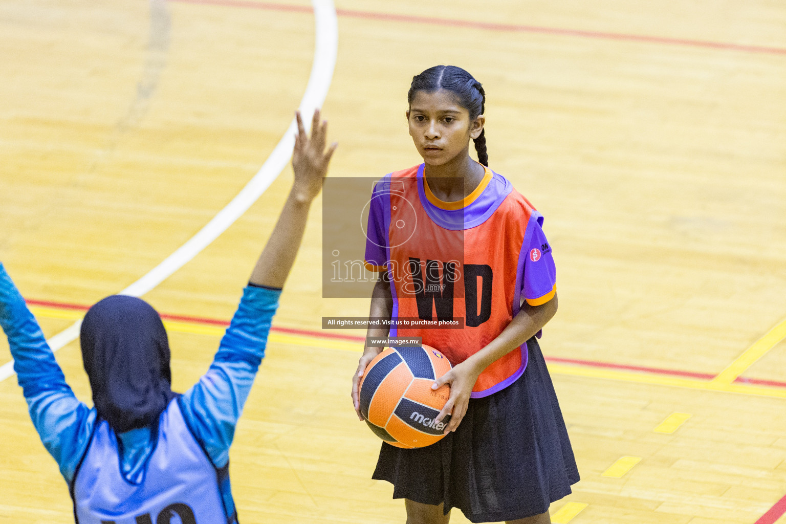 Day 10 of 24th Interschool Netball Tournament 2023 was held in Social Center, Male', Maldives on 5th November 2023. Photos: Nausham Waheed / images.mv