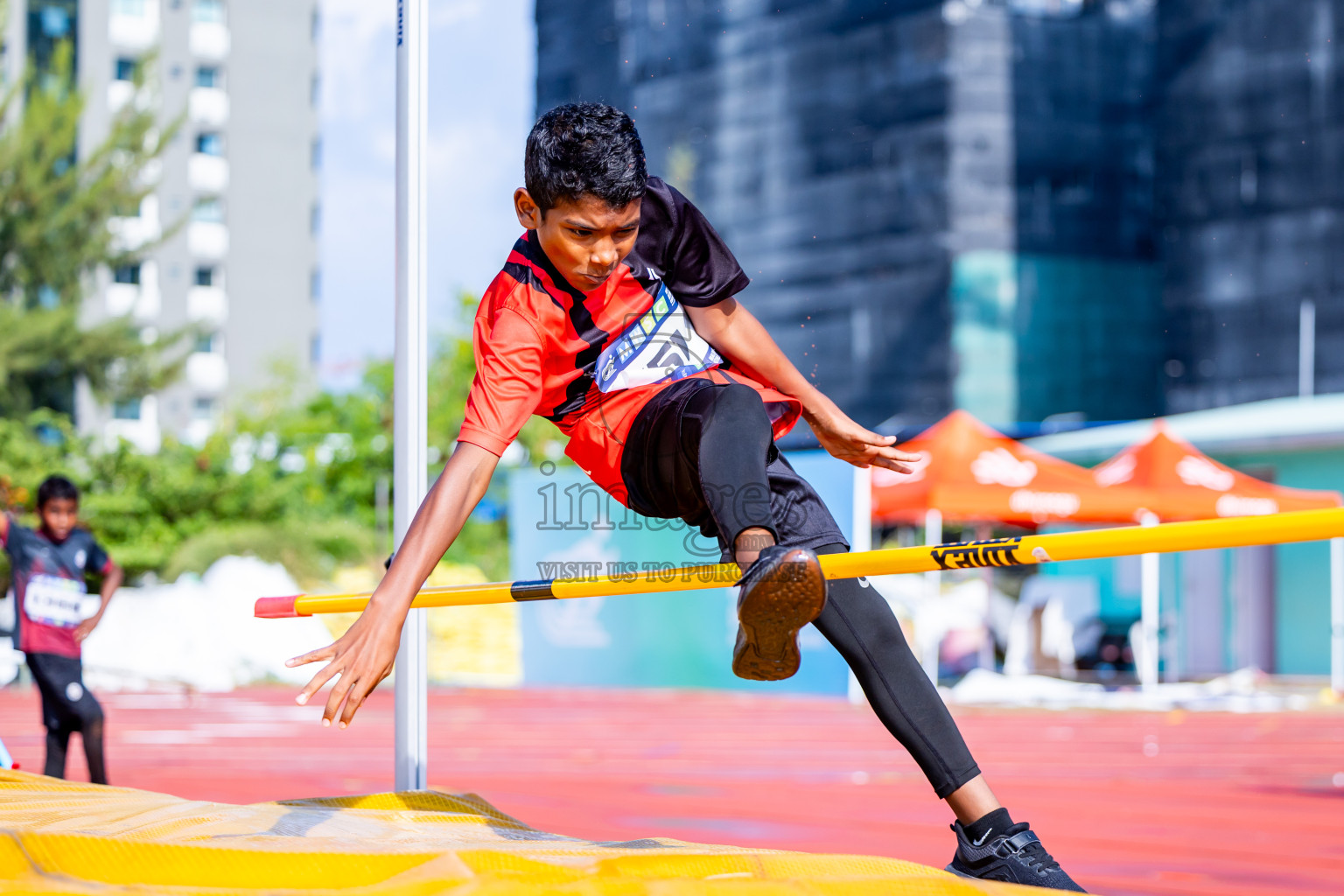 Day 3 of MWSC Interschool Athletics Championships 2024 held in Hulhumale Running Track, Hulhumale, Maldives on Monday, 11th November 2024. Photos by:  Nausham Waheed / Images.mv