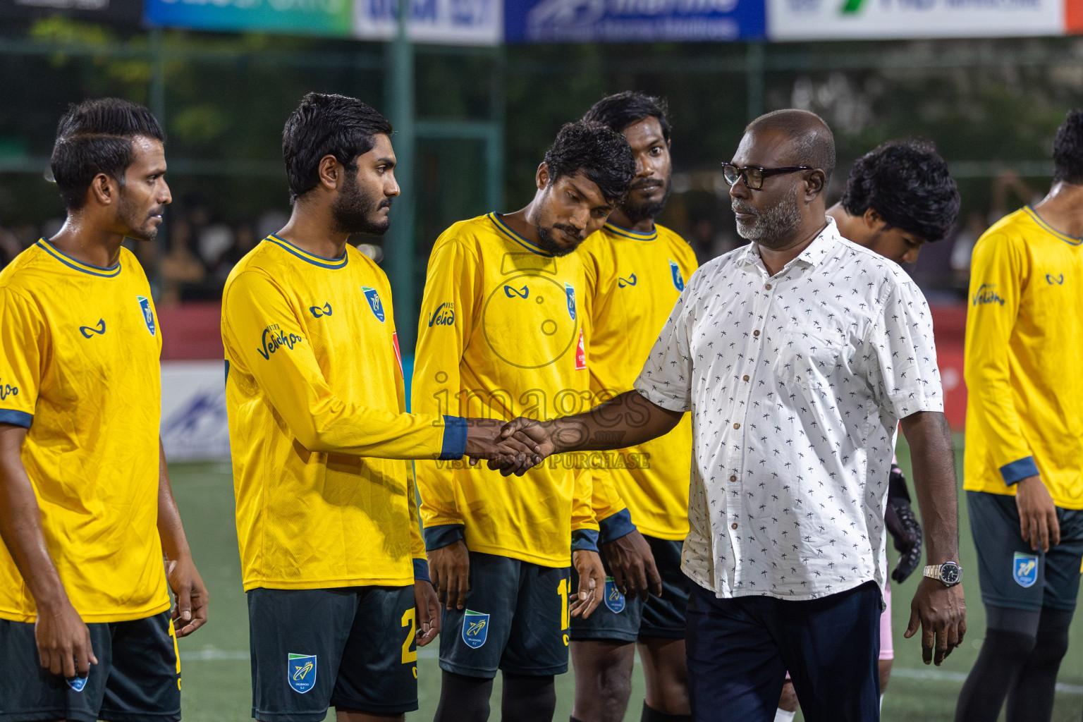 N Velidhoo vs N Maafaru in Day 18 of Golden Futsal Challenge 2024 was held on Thursday, 1st February 2024, in Hulhumale', Maldives Photos: Mohamed Mahfooz Moosa, / images.mv