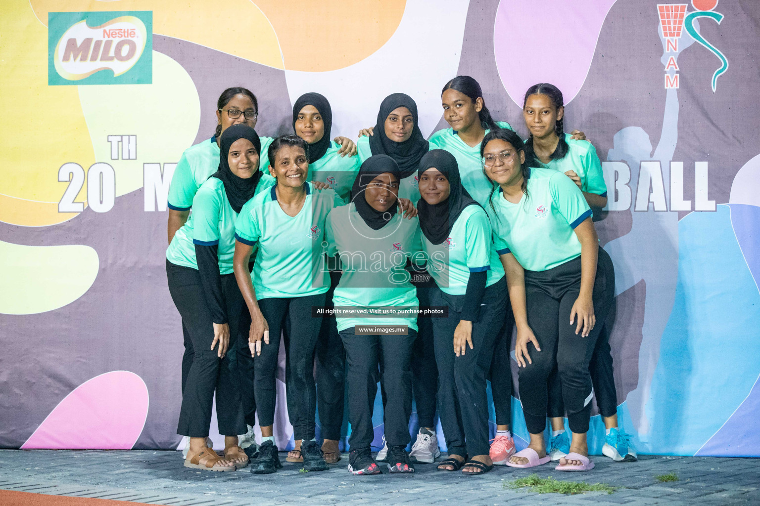 Day 1 of 20th Milo National Netball Tournament 2023, held in Synthetic Netball Court, Male', Maldives on 29th May 2023 Photos: Nausham Waheed/ Images.mv