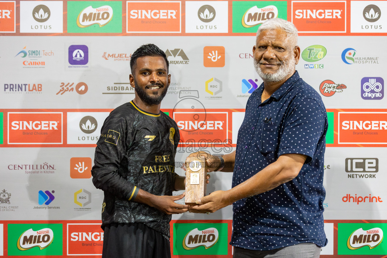 Prison Club vs Police Club in Club Maldives Cup 2024 held in Rehendi Futsal Ground, Hulhumale', Maldives on Saturday, 28th September 2024. Photos: Hassan Simah / images.mv