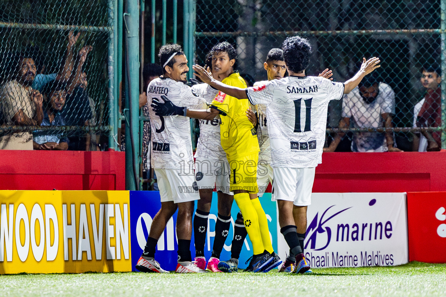 GDh Madaveli VS GDh Thinadhoo in Day 7 of Golden Futsal Challenge 2025 was held on Saturday, 11th January 2025, in Hulhumale', Maldives Photos: Nausham Waheed / images.mv