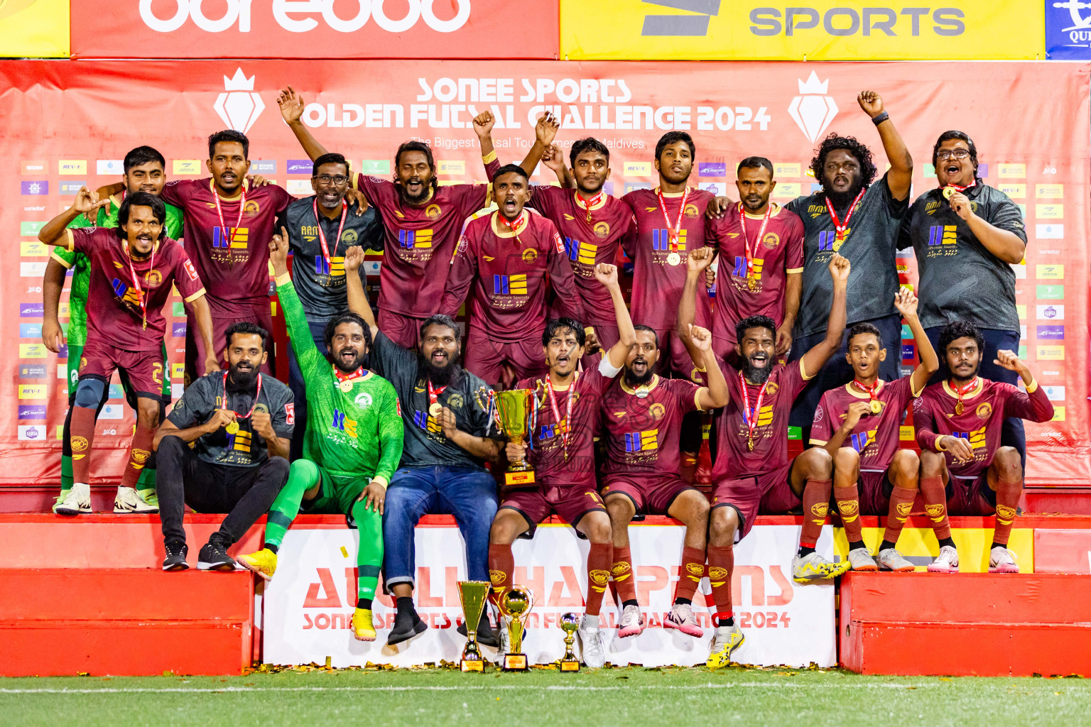 V Keyodhoo vs V Felidhoo in Day 29 of Golden Futsal Challenge 2024 was held on Tuesday , 13th February 2024 in Hulhumale', Maldives Photos: Nausham Waheed / images.mv