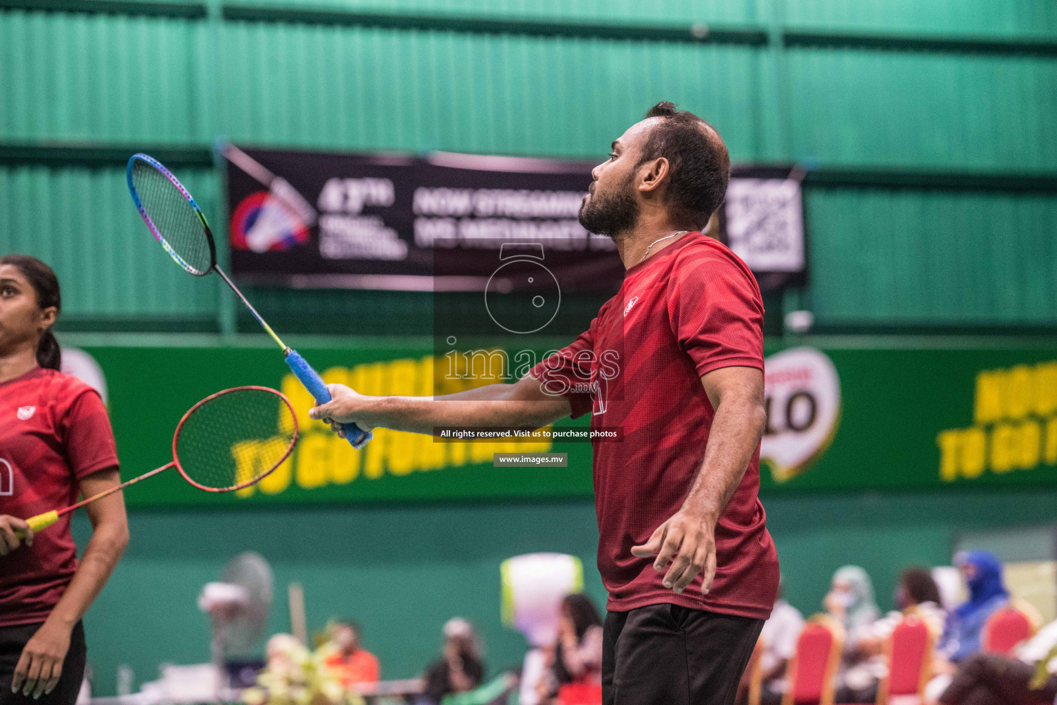 Day 4 of Badminton association mixed group championship 2021 held in Male', Maldives Photos by Nausham Waheed