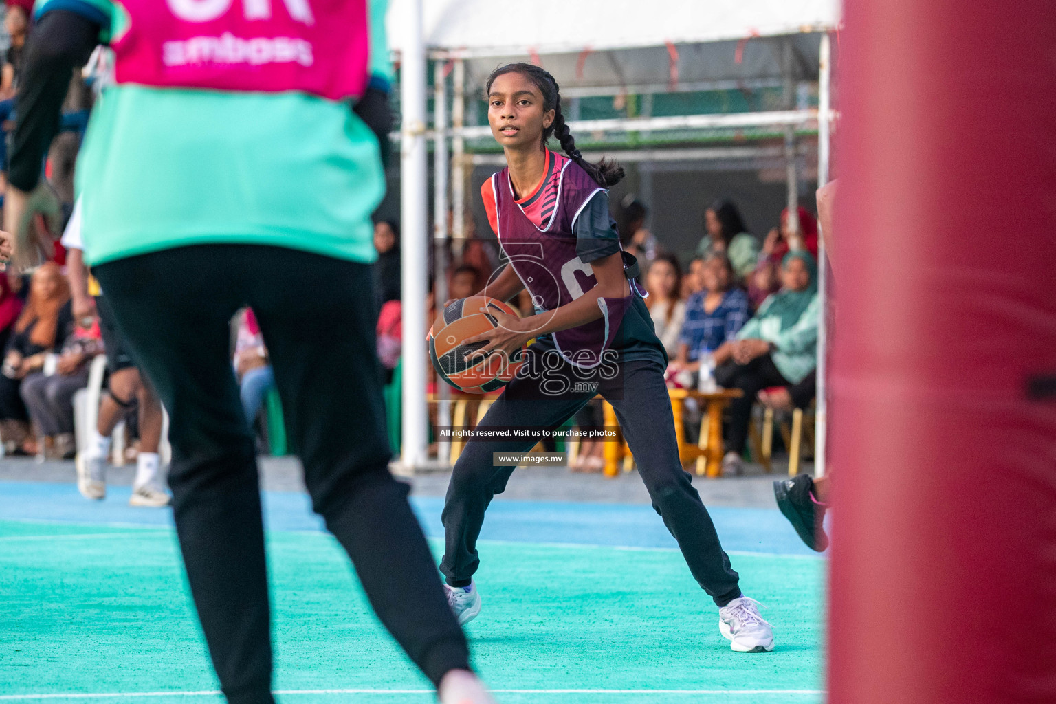 Day 6 of 20th Milo National Netball Tournament 2023, held in Synthetic Netball Court, Male', Maldives on 4th June 2023 Photos: Nausham Waheed/ Images.mv