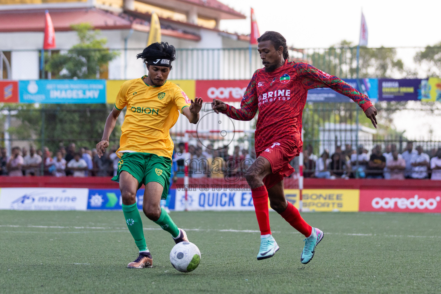 GDh Vaadhoo VS GDh Thinadhoo in Day 12 of Golden Futsal Challenge 2024 was held on Friday, 26th January 2024, in Hulhumale', Maldives Photos: Nausham Waheed / images.mv