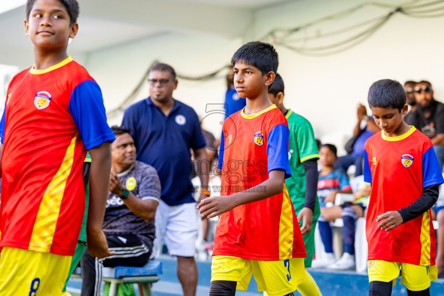 Day 3 of MILO Academy Championship 2025 (U-12) was held at Henveiru Stadium in Male', Maldives on Saturday, 3rd May 2025. Photos: Nausham Waheed / images.mv