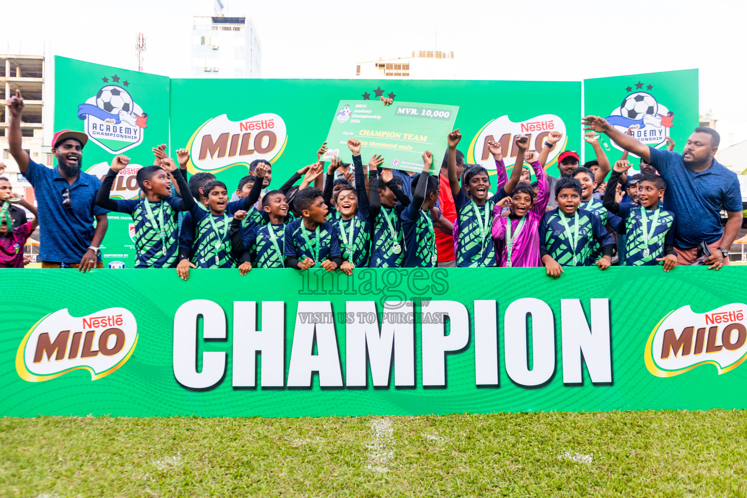 Day 2 of Under 10 MILO Academy Championship 2024 was held at National Stadium in Male', Maldives on Saturday, 27th April 2024. Photos: Nausham Waheed / images.mv